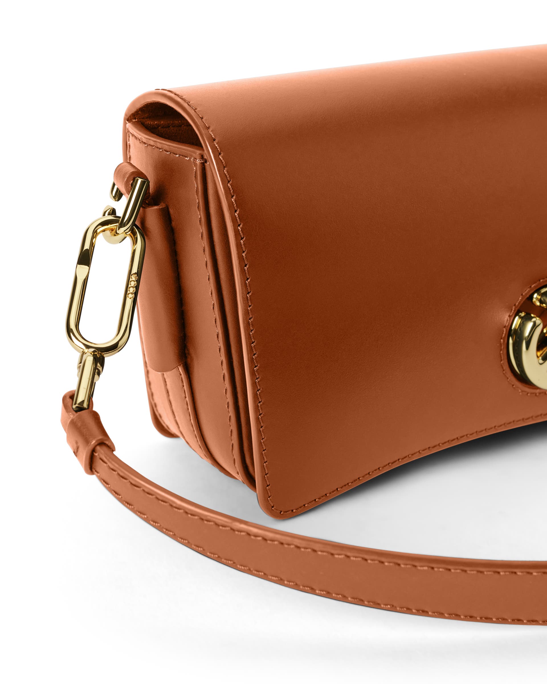 Skórzana torebka przez ramię ECCO® Pinch Bag - Brązowy - Detail-1