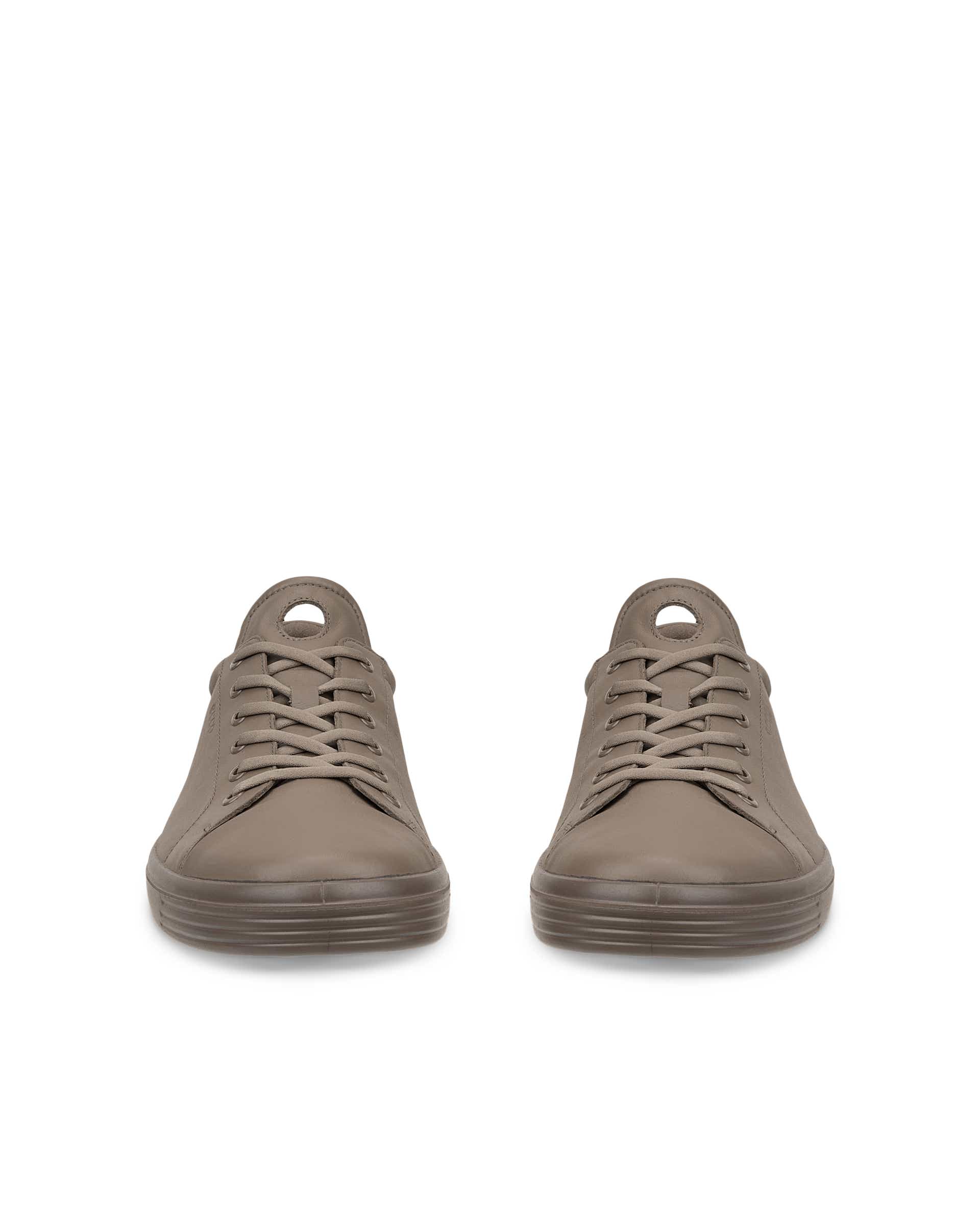 ECCO® SOFT CLASSIC sneakers i læder til herrer - Grå - Front pair