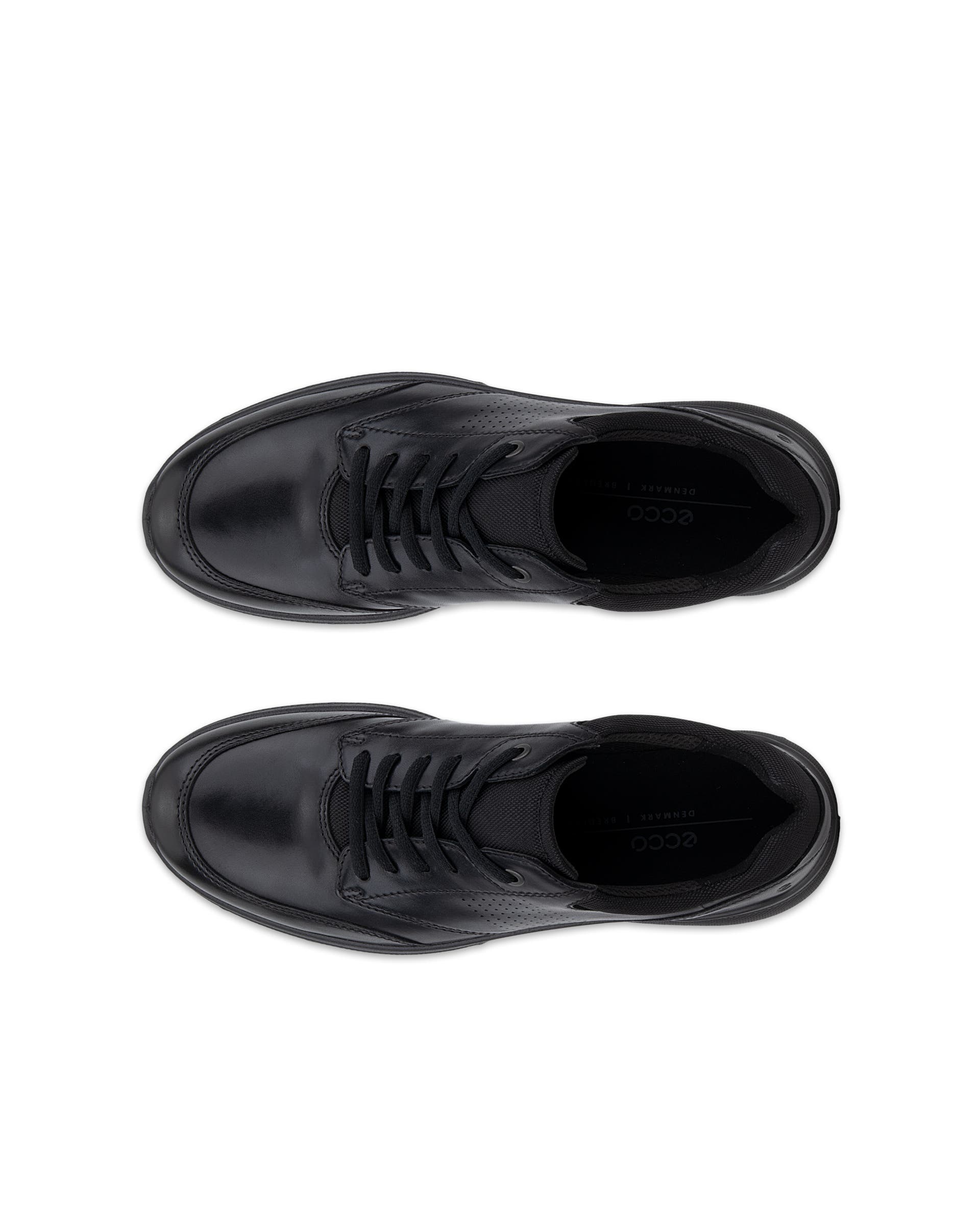 ECCO® Irving chaussures à lacet en cuir pour homme - Noir - Top left pair