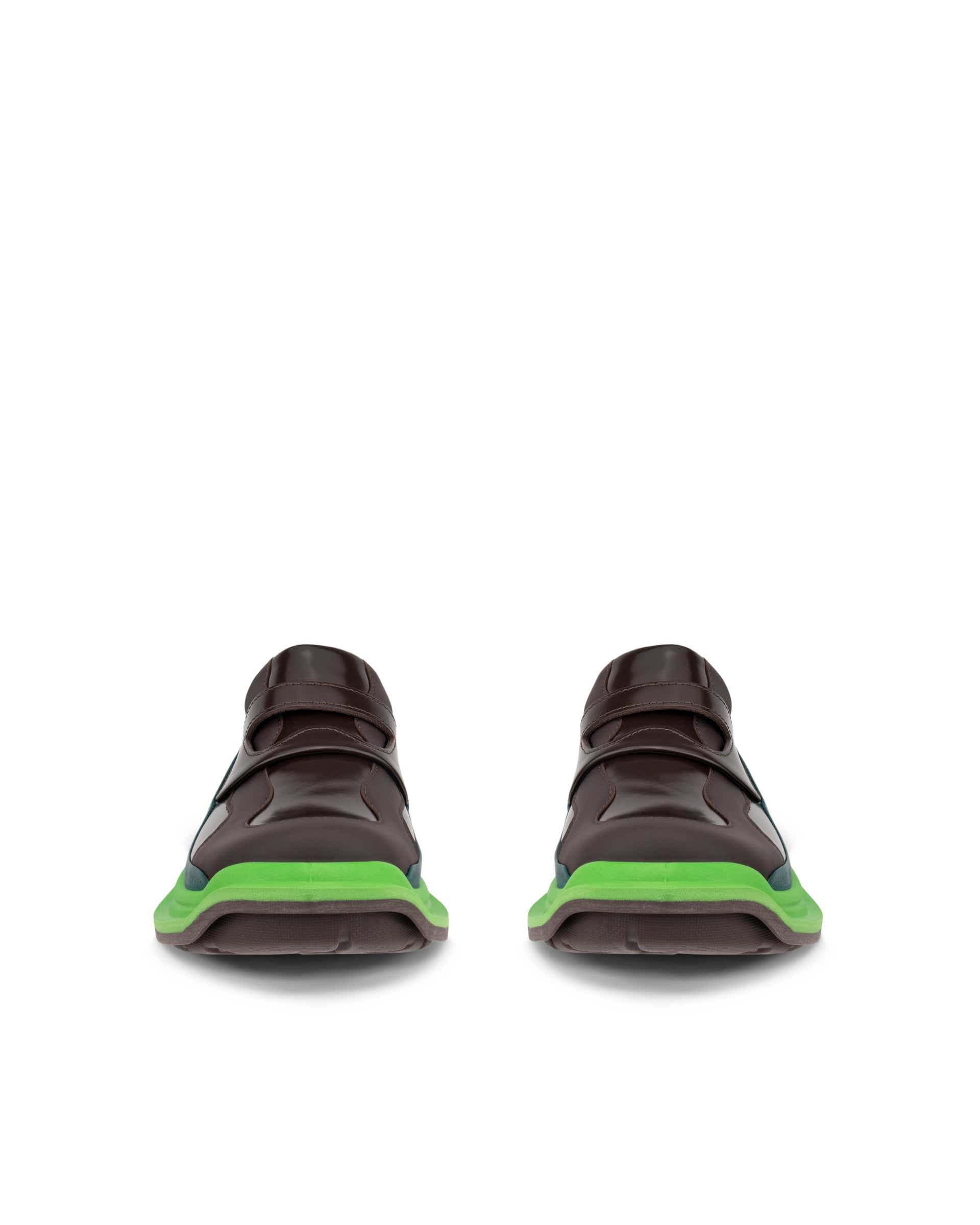 ECCO OFFROAD WOMEN ウィメンズ レザーシューズ - グリーン - Front pair