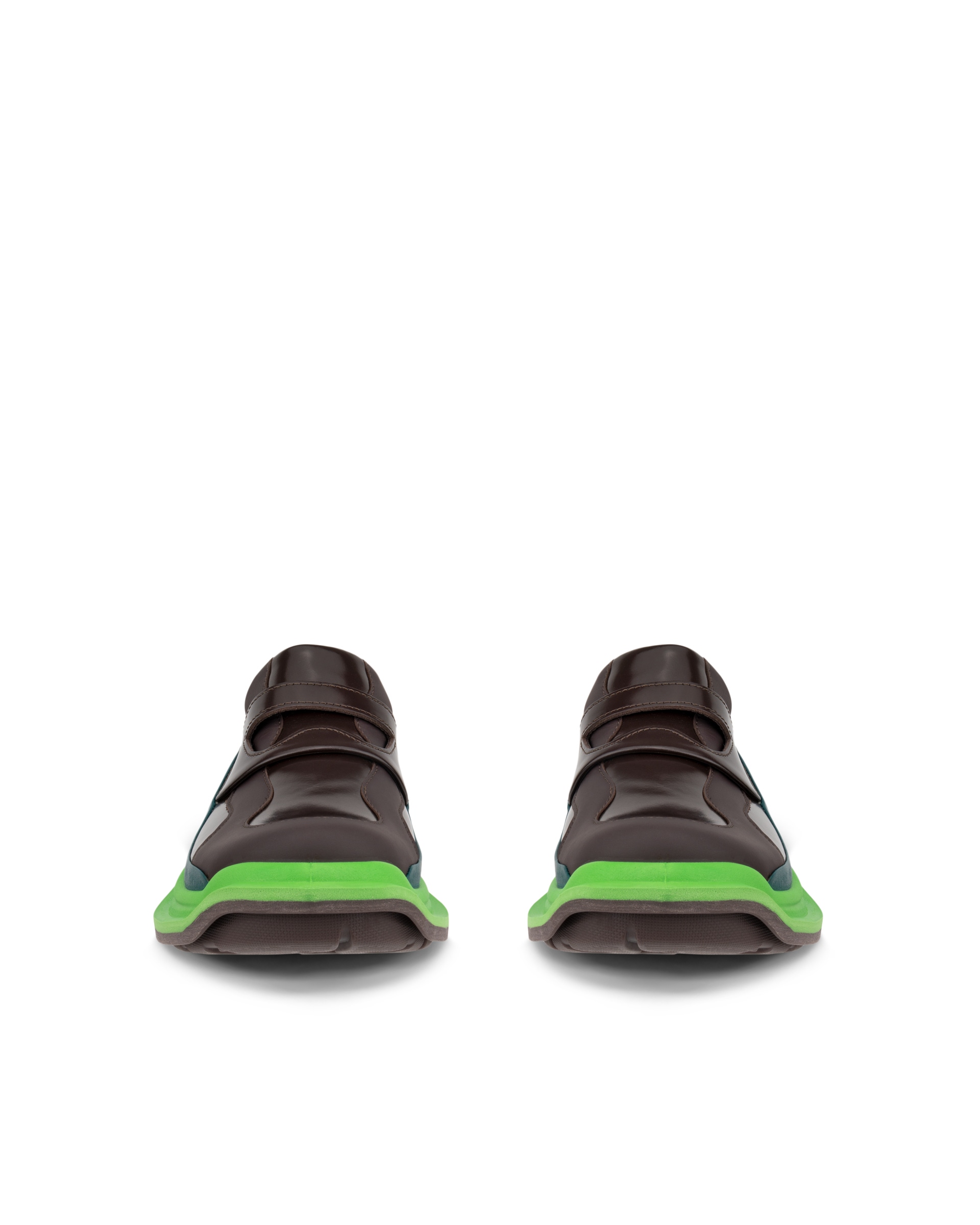 ECCO OFFROAD WOMEN ウィメンズ レザーシューズ - グリーン - Front pair