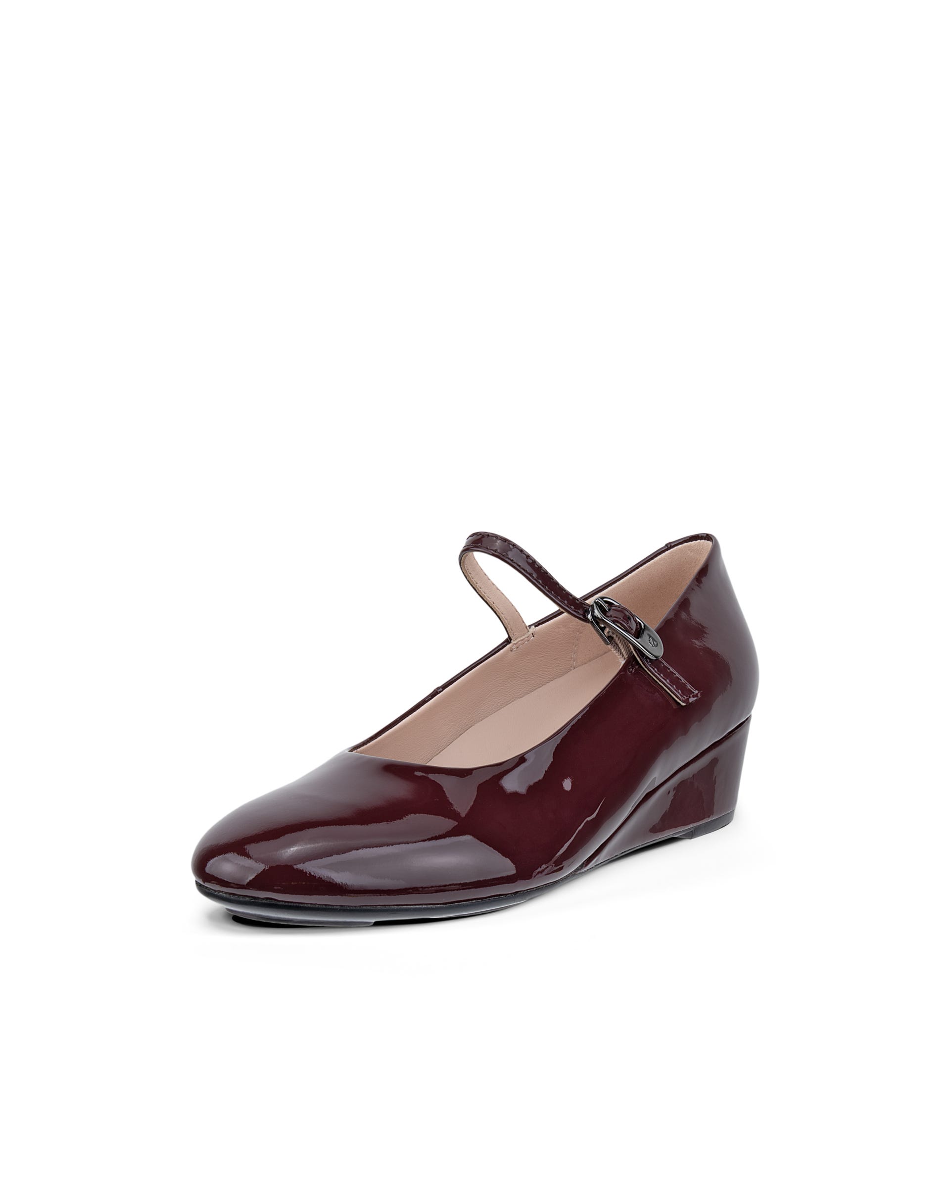 ECCO® ELEVATE WEDGE babies en cuir pour femme - Rouge - Outside