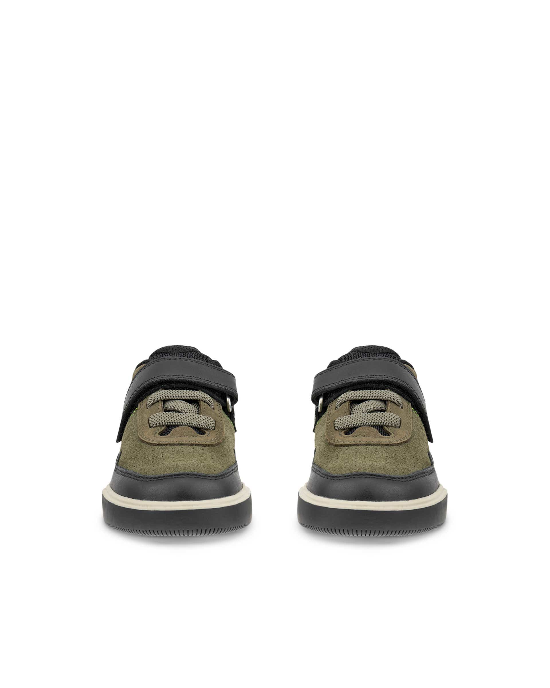 ECCO® STREET COURT K odiniai sportbačiai vaikams - Žalia - Front pair