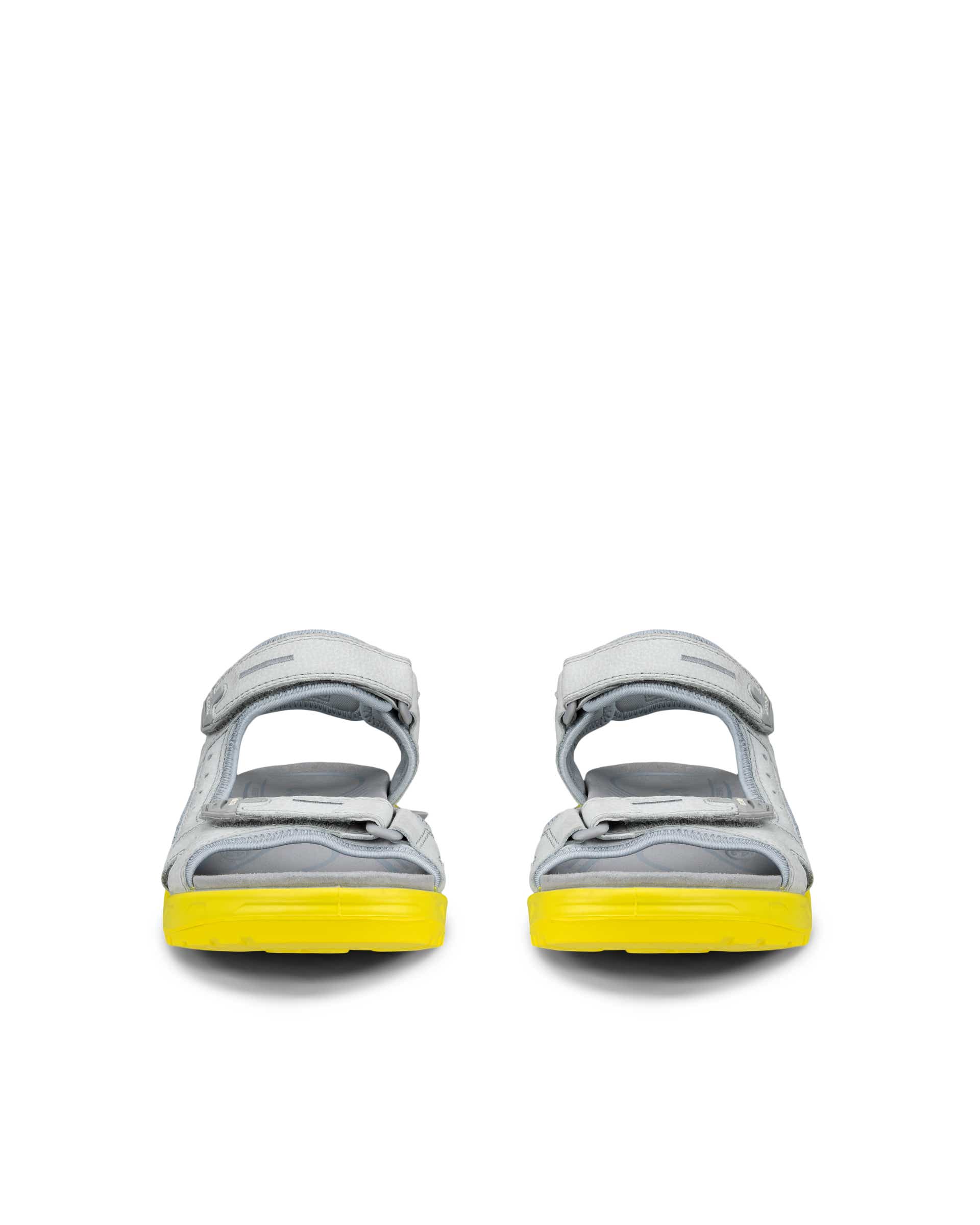 Men's ECCO® Offroad Nubuck Outdoor Sandal - Grey - Front pair