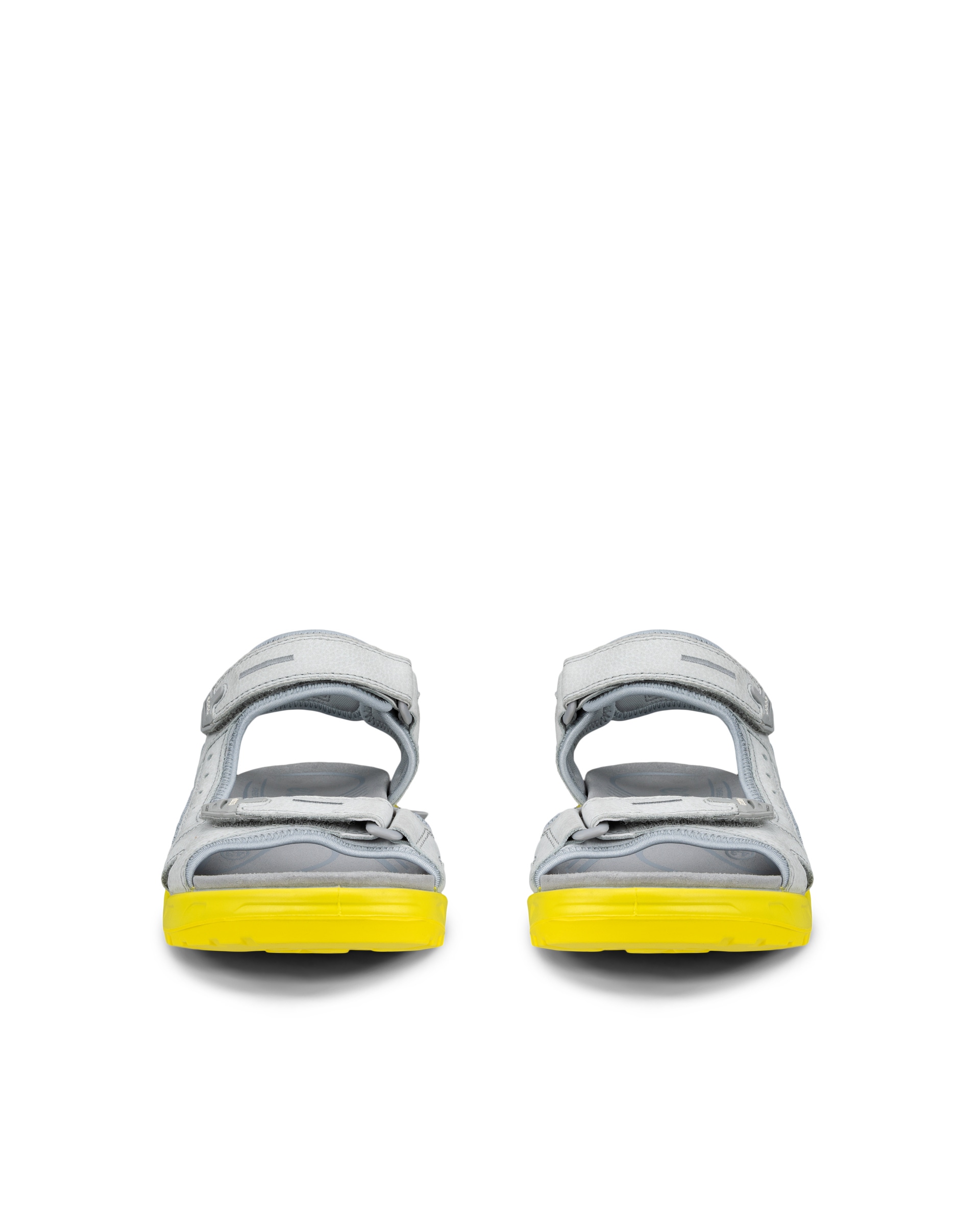 Men's ECCO® Offroad Nubuck Outdoor Sandal - Grey - Front pair