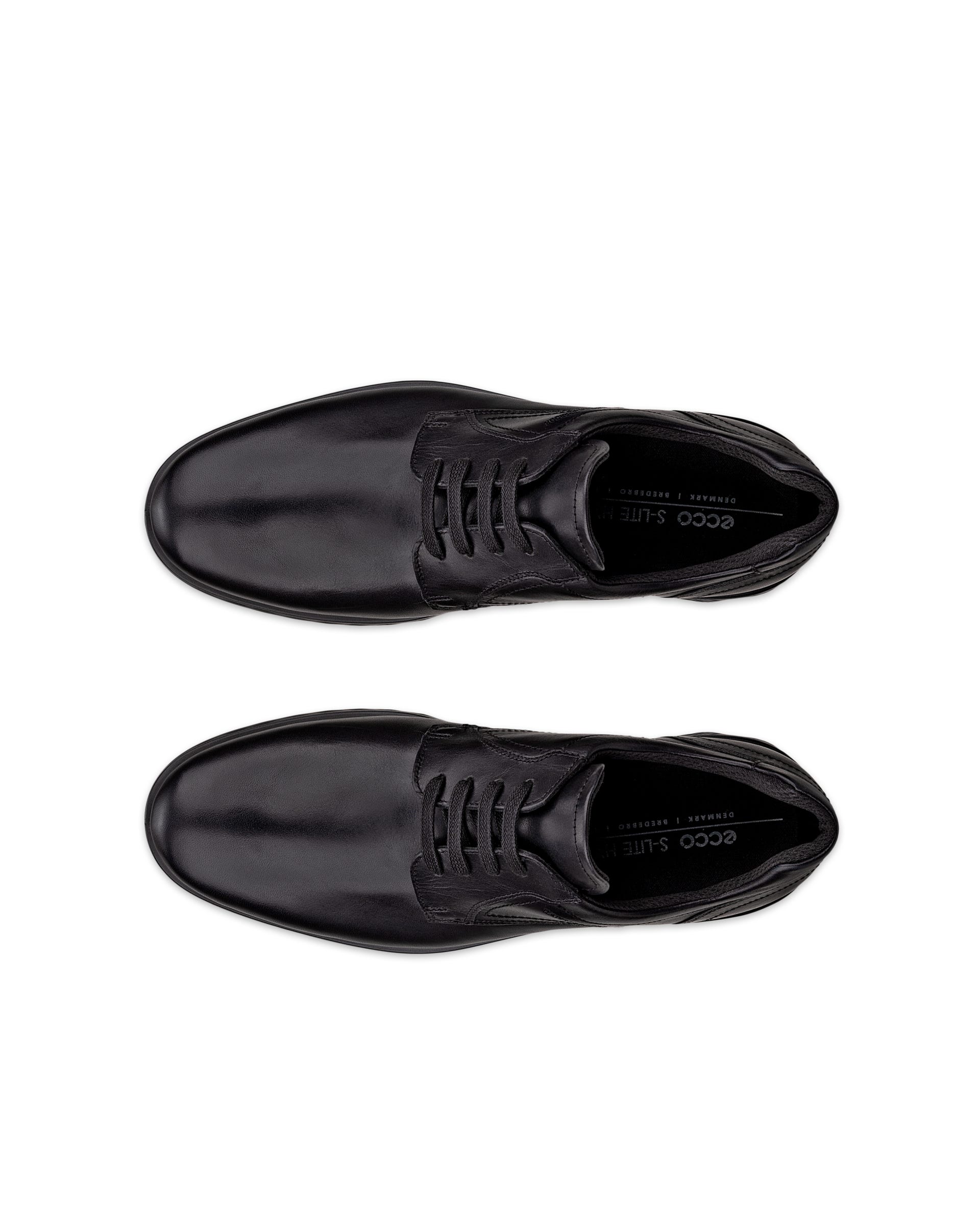 ECCO S LITE HYBRID MEN'S DERBY SHOE - Black - Top left pair