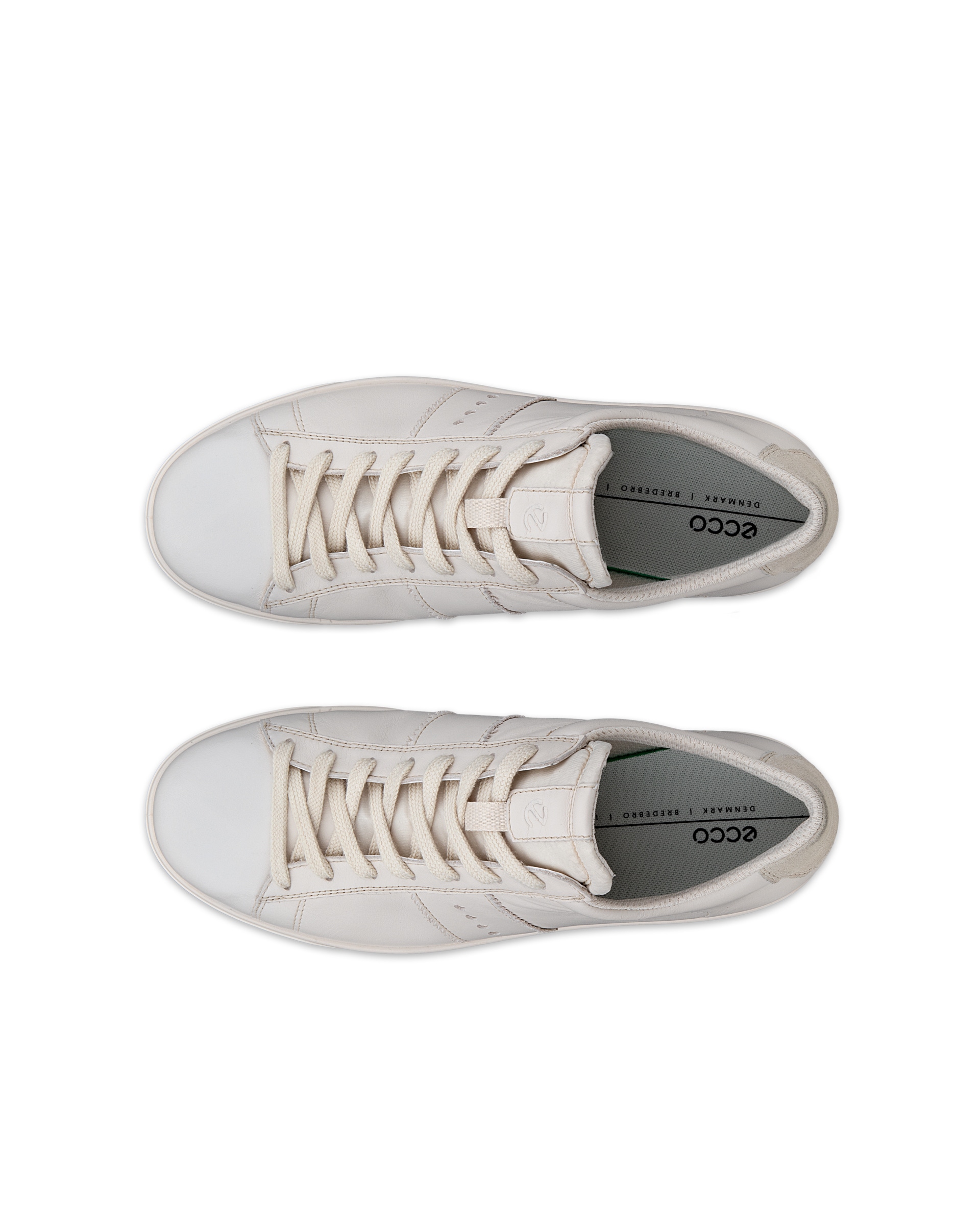 ECCO® STREET LITE baskets en cuir pour femme - Beige - Top left pair