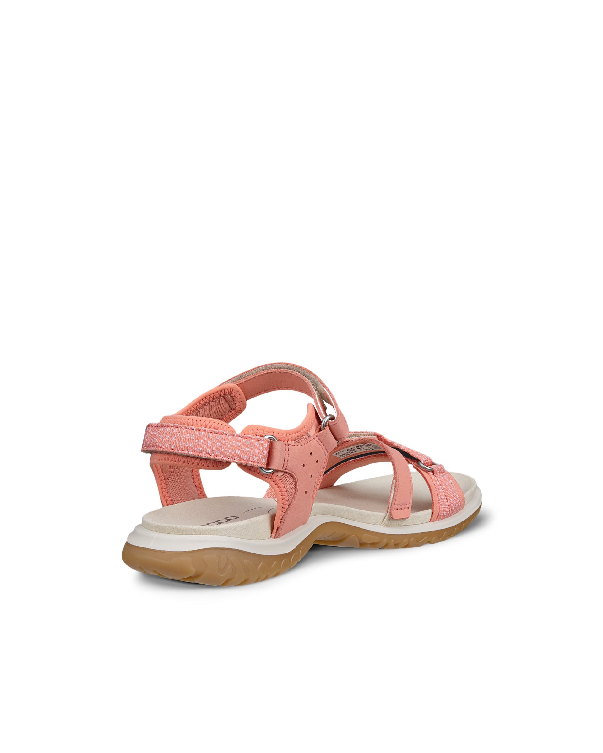 Women's ECCO® Offroad Roam Nubuck Two Strap Sandal - Orange - Back