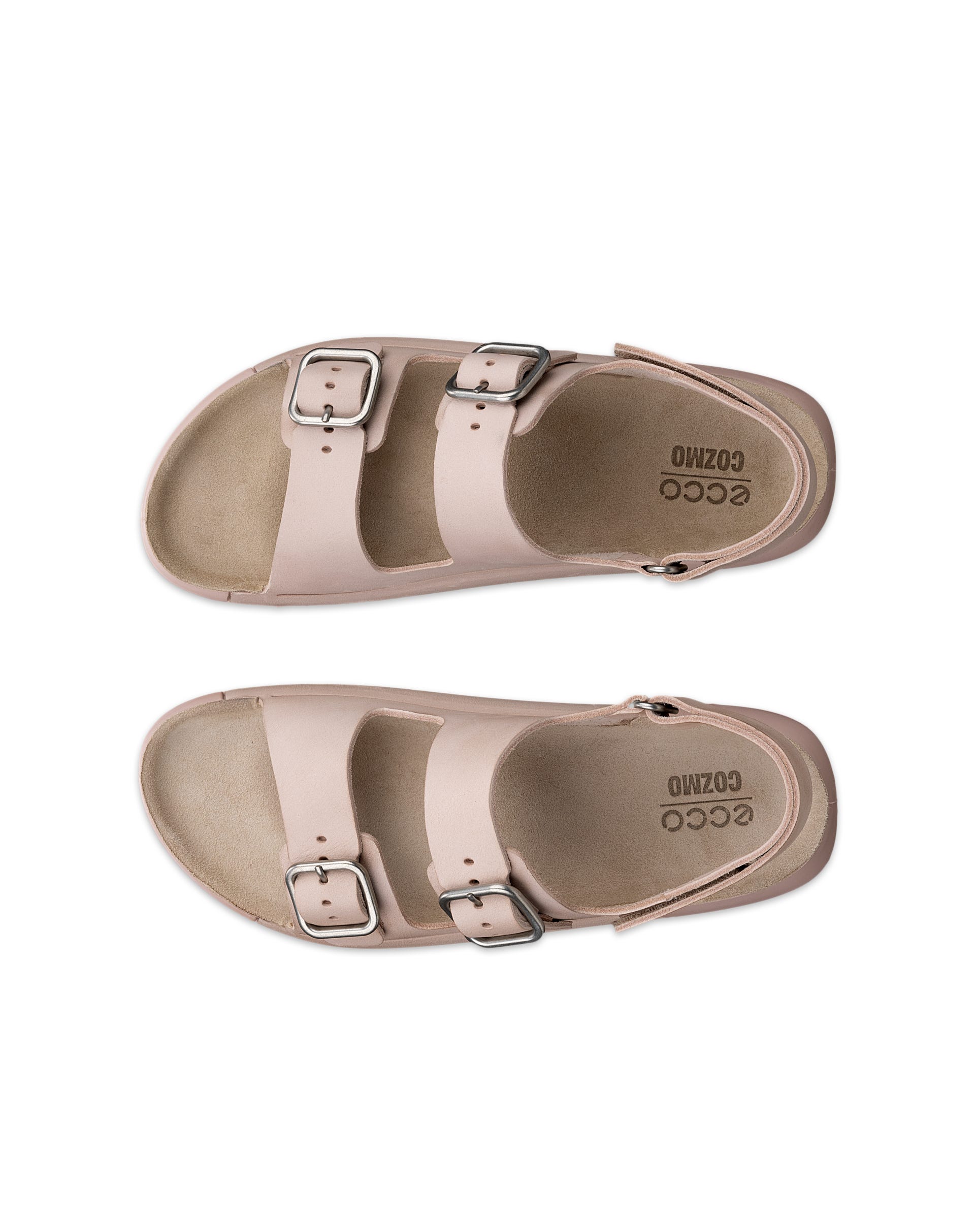 Dámské nubukové outdoorové sandály ECCO® COZMO - Růžová - Top left pair