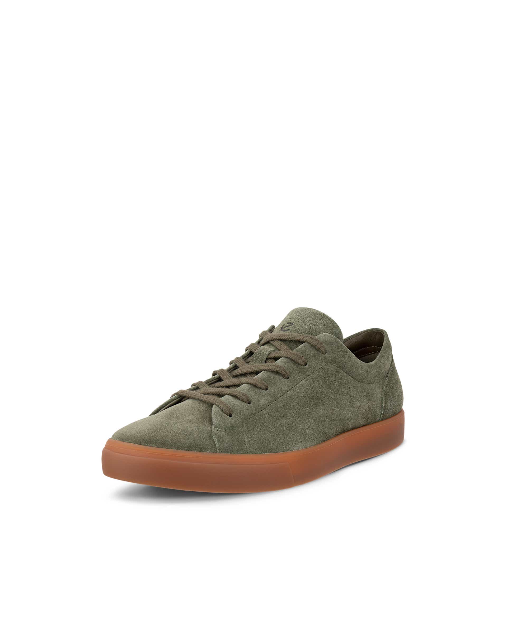 Men's ECCO® Soft 10 Suede Sneaker - Green - Main