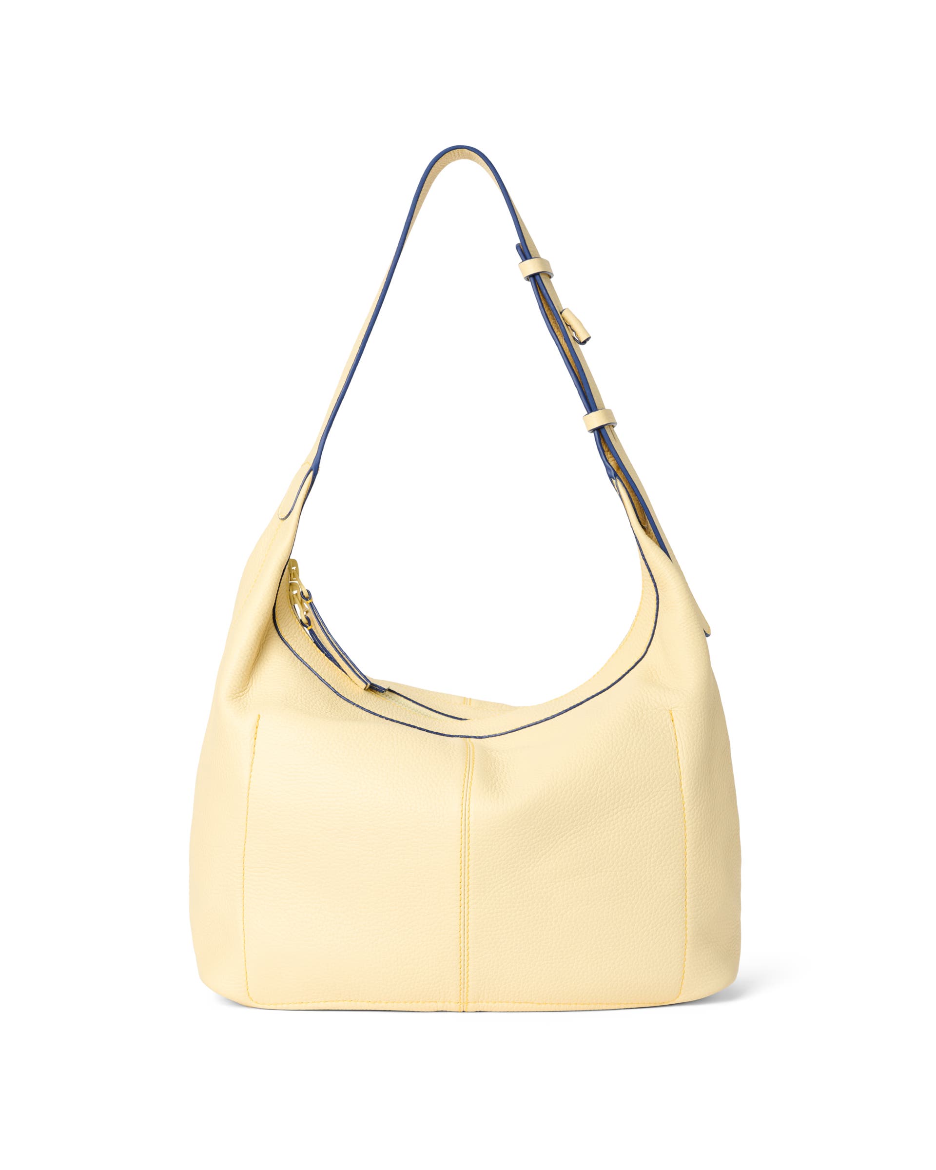 ECCO® Hobo Medium Organic Leather Hobo Bag - Yellow - Back