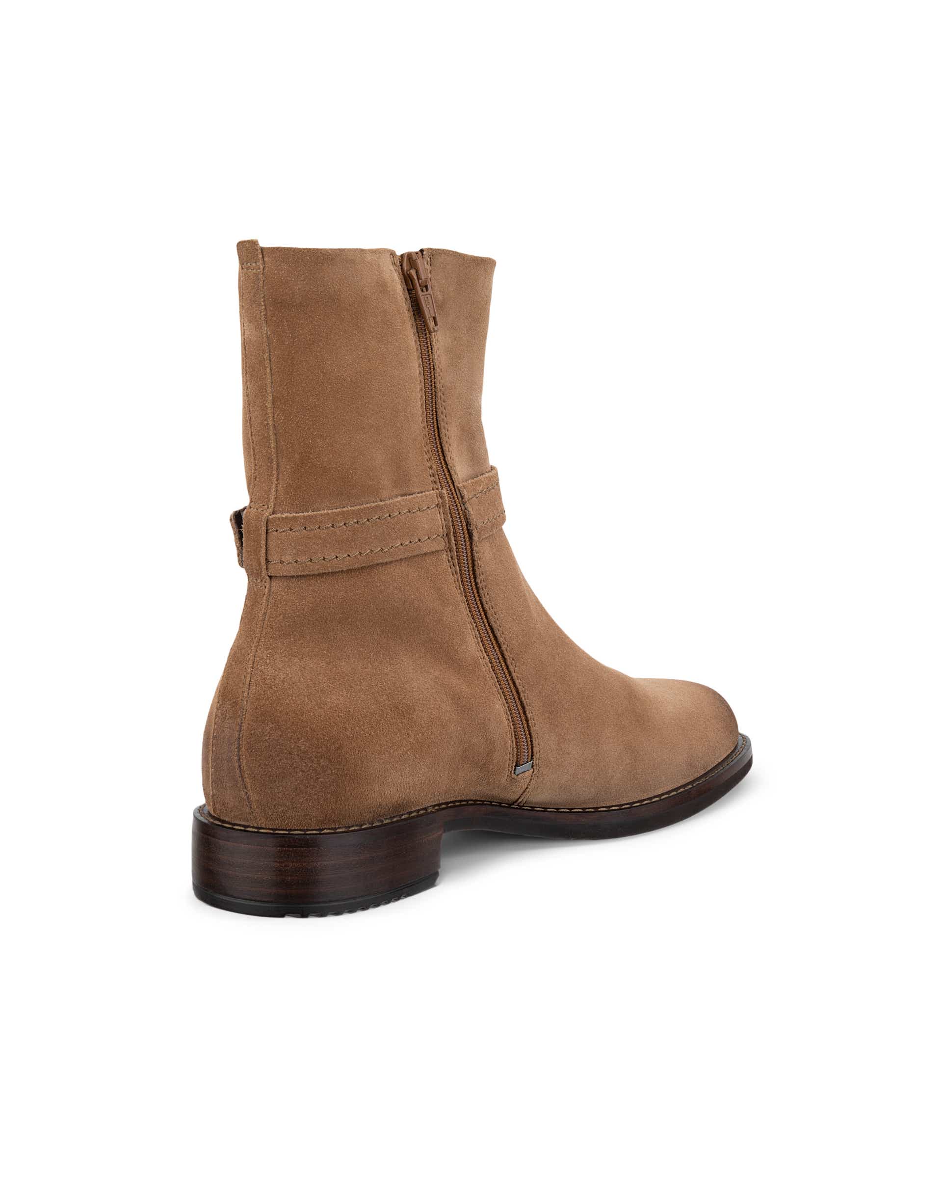 Women's ECCO® SARTORELLE 25 Suede Ankle Boot - Brown - Back
