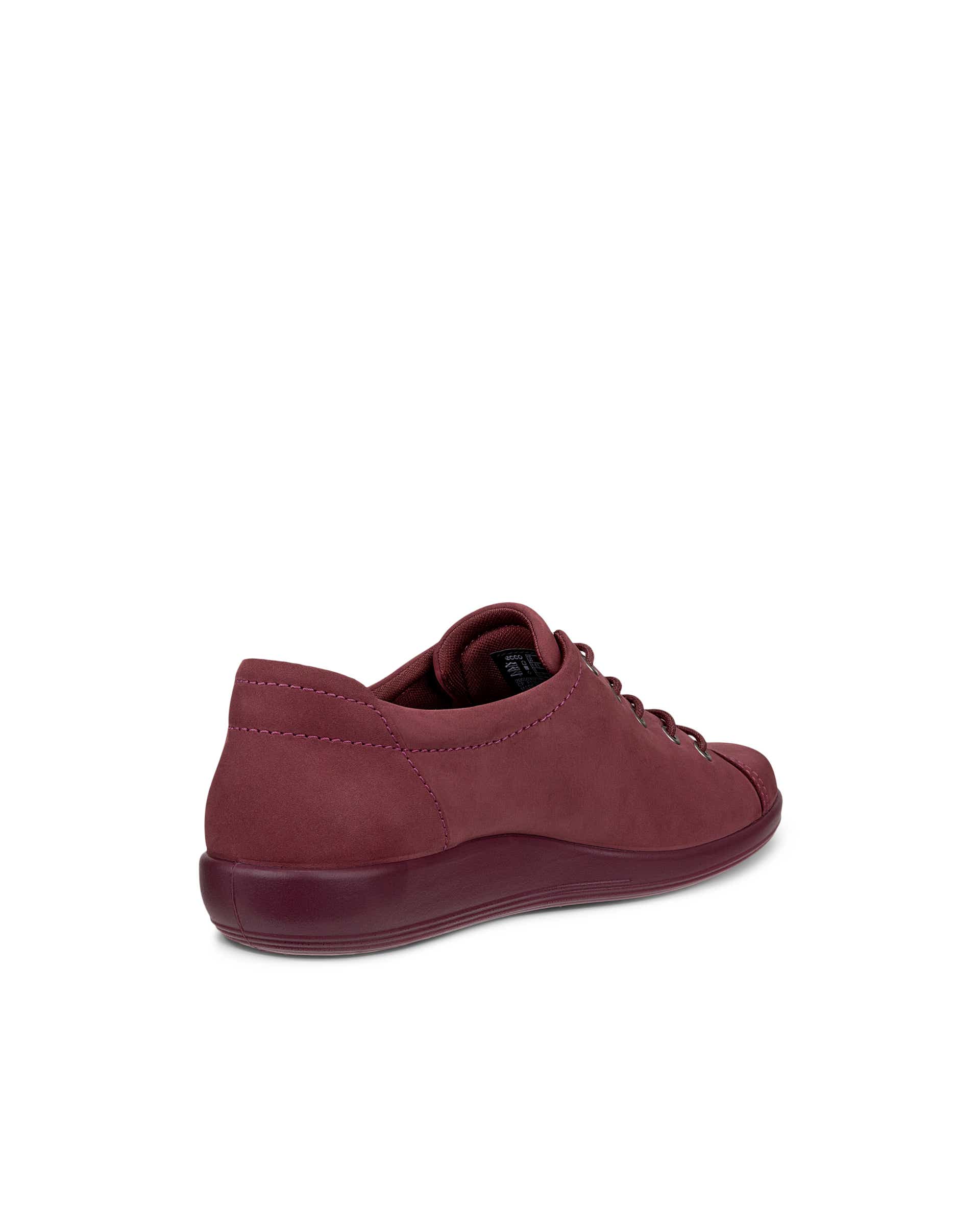 ECCO® SOFT 2.0 chaussures de marche en nubuck pour femme - Rose - Back