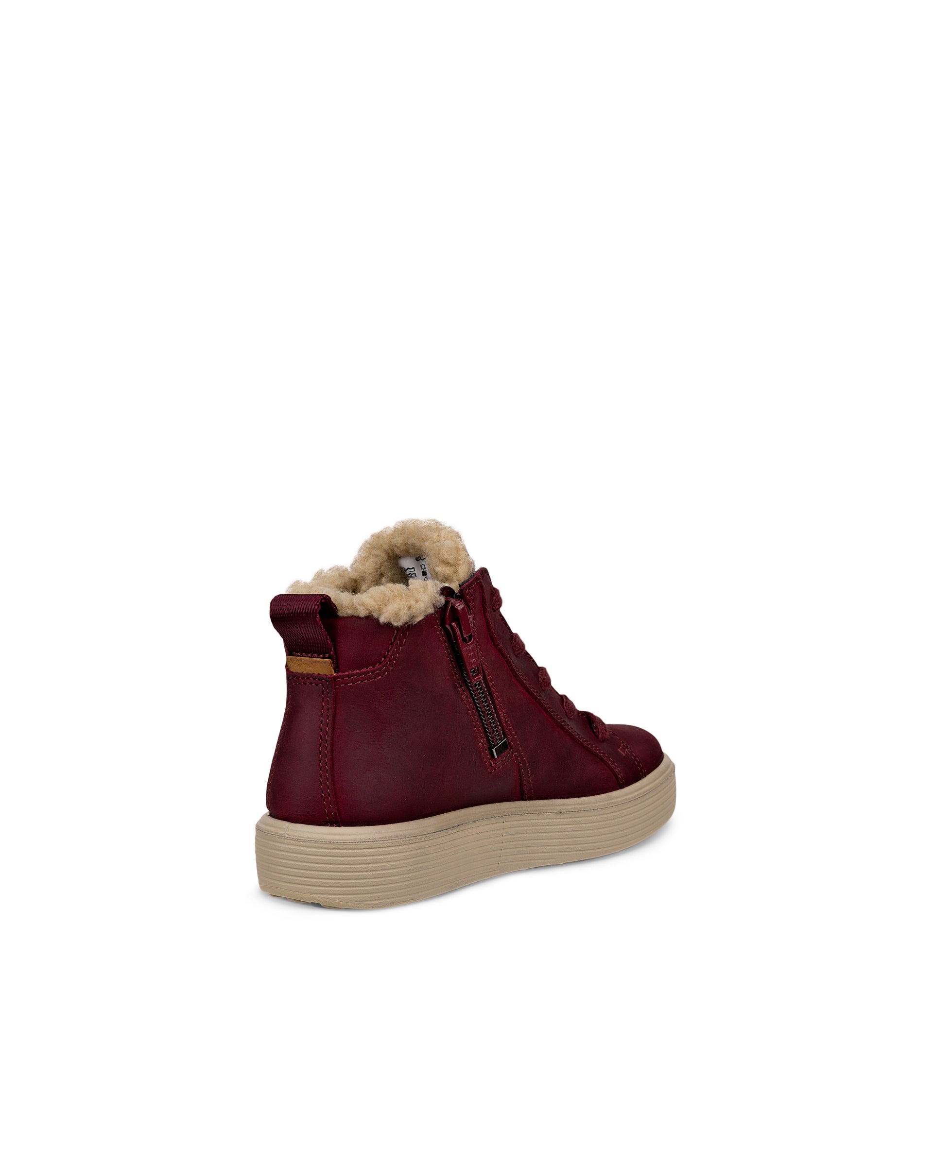 ECCO® SOFT 60 Kinder Wasserdichte Ankle Boot aus Nubukleder - Rot - Back