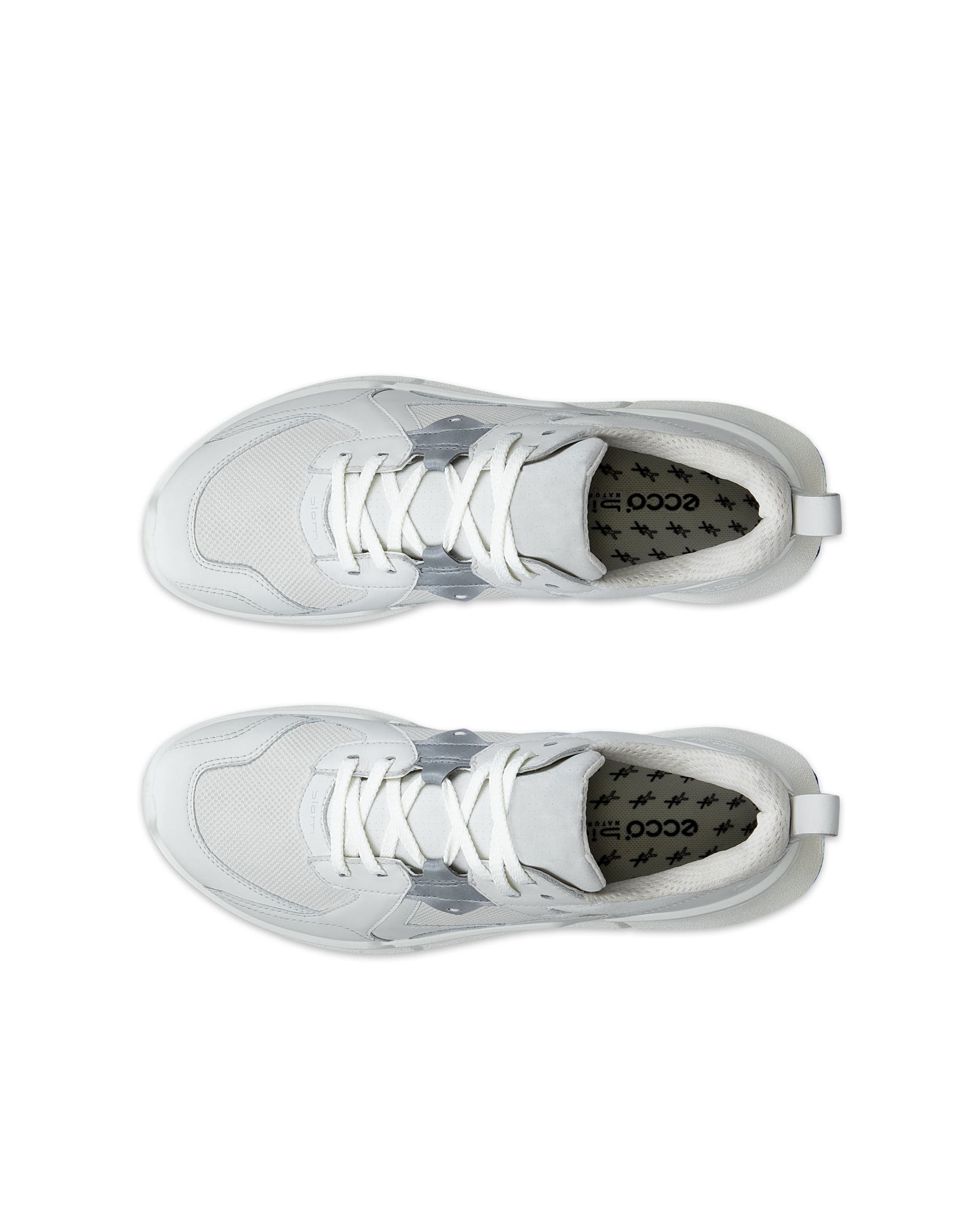 ECCO biom 2.2 WOMEN ウィメンズ レザーGore-Texスニーカー - ホワイト - Top left pair