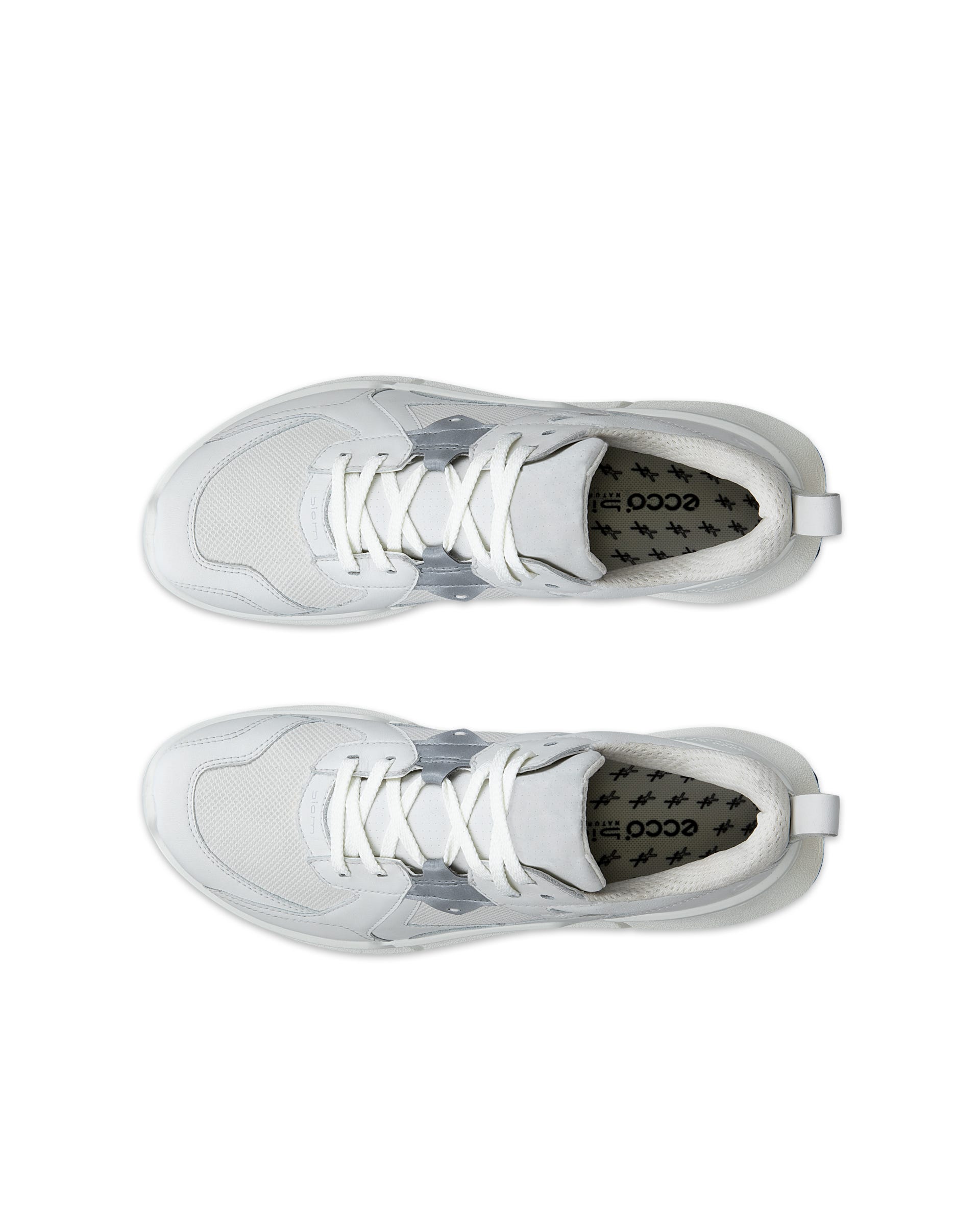 ECCO biom 2.2 WOMEN ウィメンズ レザーGore-Texスニーカー - ホワイト - Top left pair