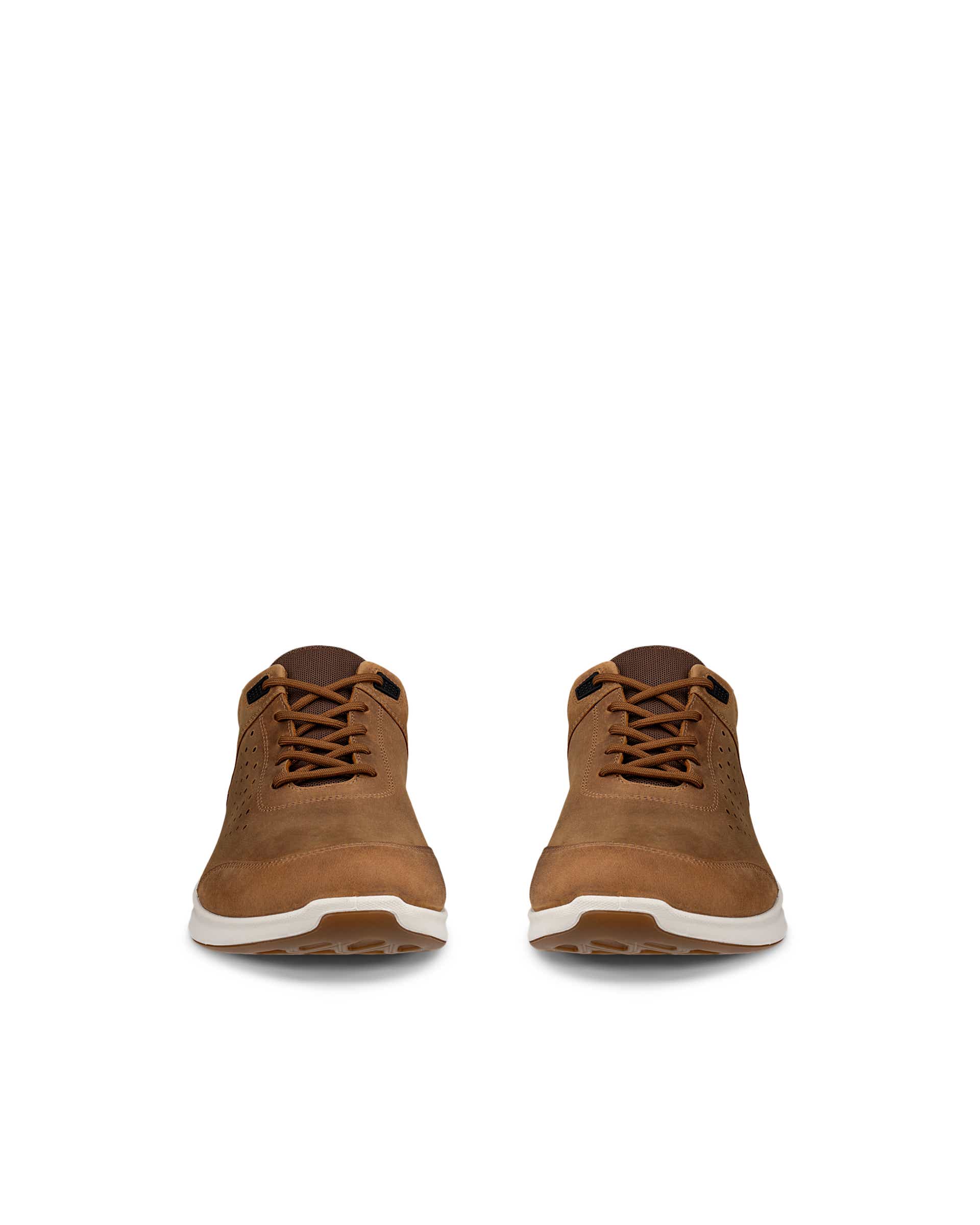 Men's ECCO® Exceed Nubuck Shoe - Brown - Front pair
