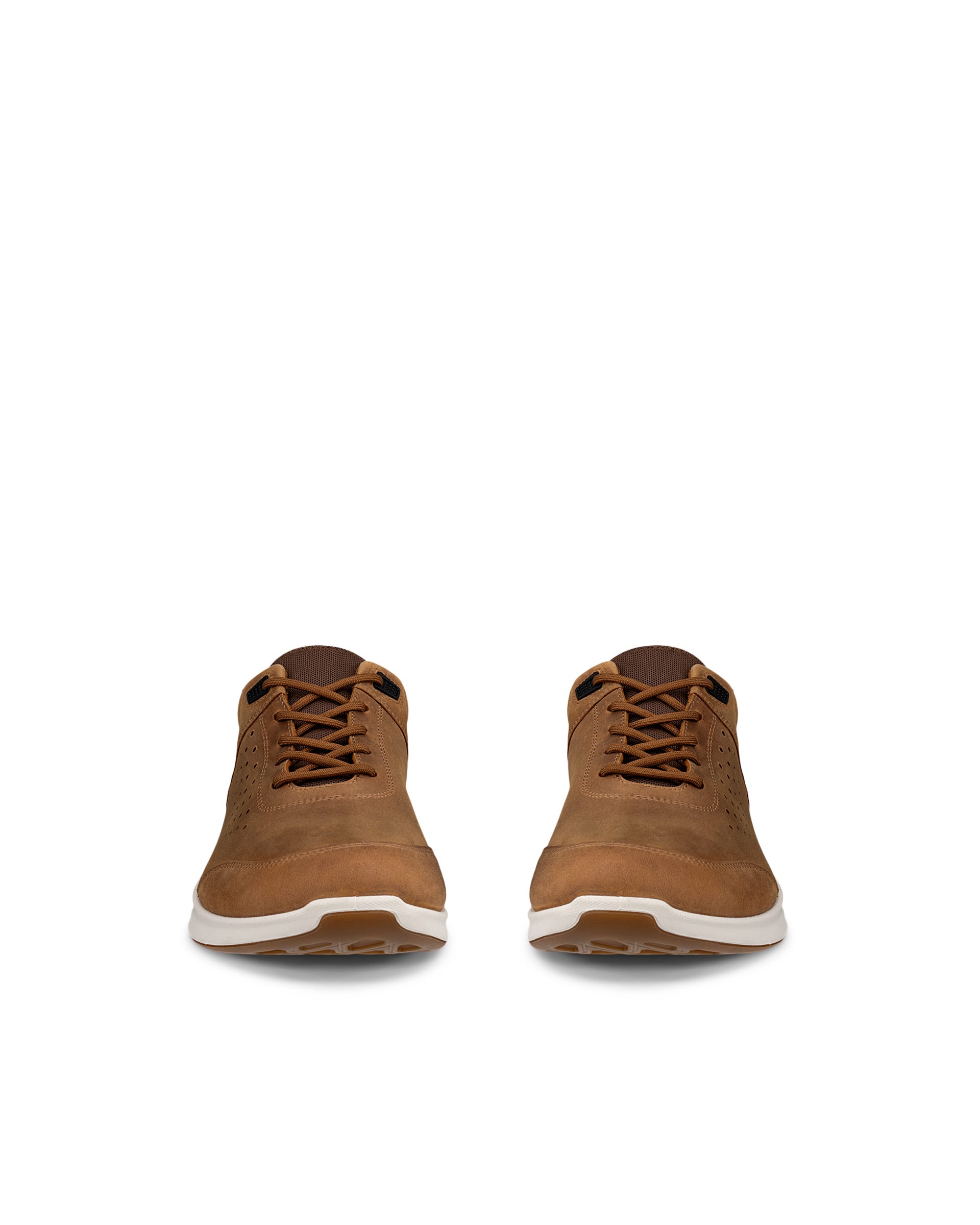 Men's ECCO® Exceed Nubuck Shoe - Brown - Front pair