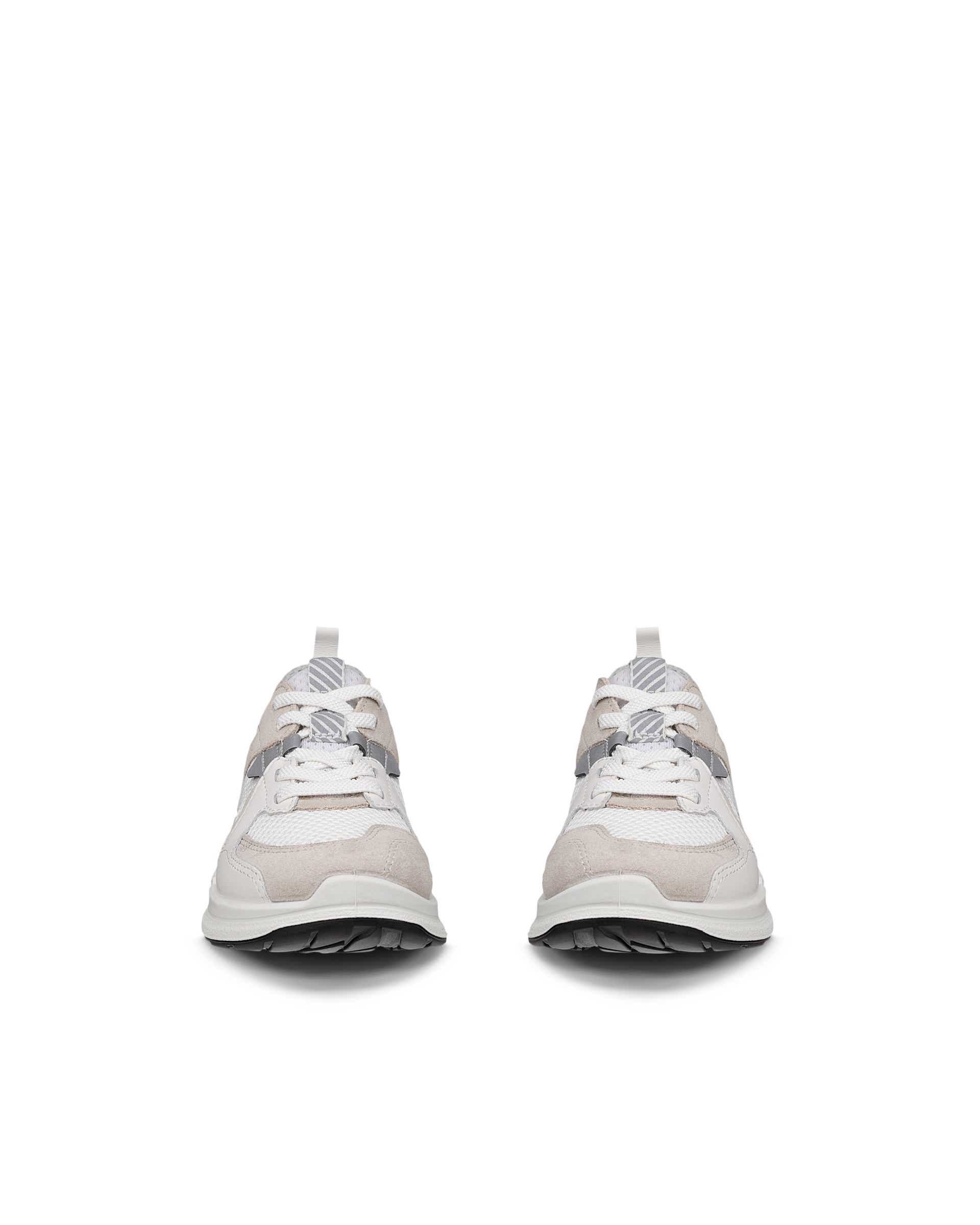 Dětské velurové outdoorové tenisky ECCO® BIOM 2.2 - Bílá - Front pair