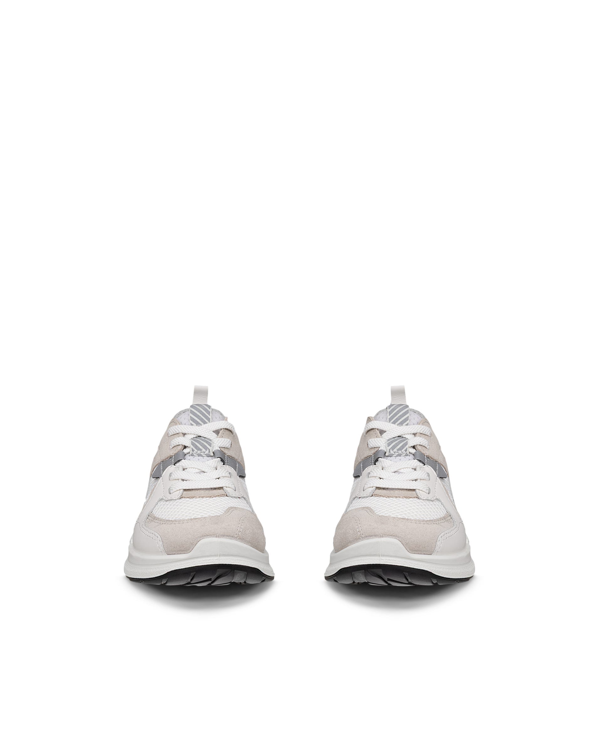 Dětské velurové outdoorové tenisky ECCO® BIOM 2.2 - Bílá - Front pair