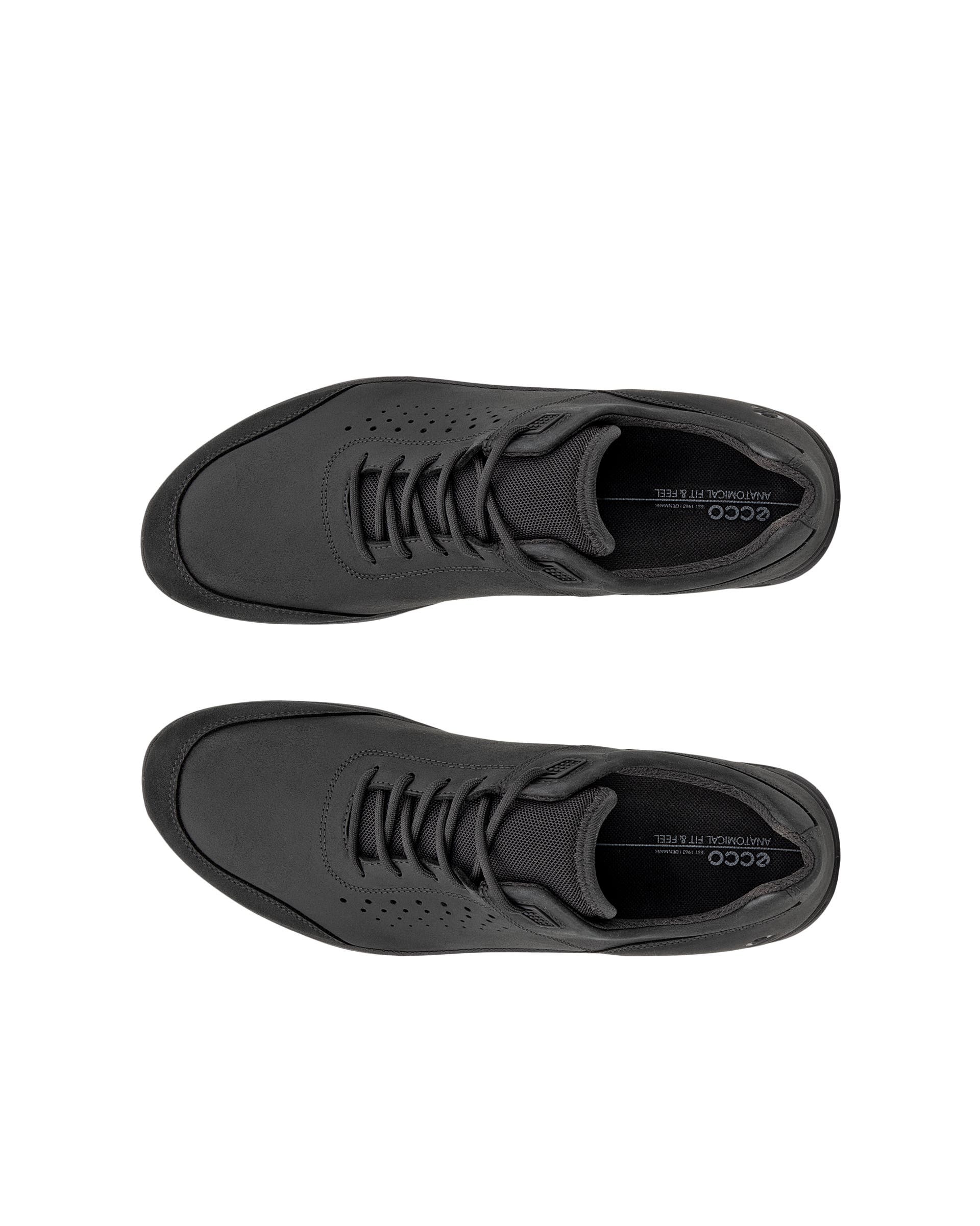 Men's ECCO® Exceed Nubuck Shoe - Black - Top left pair