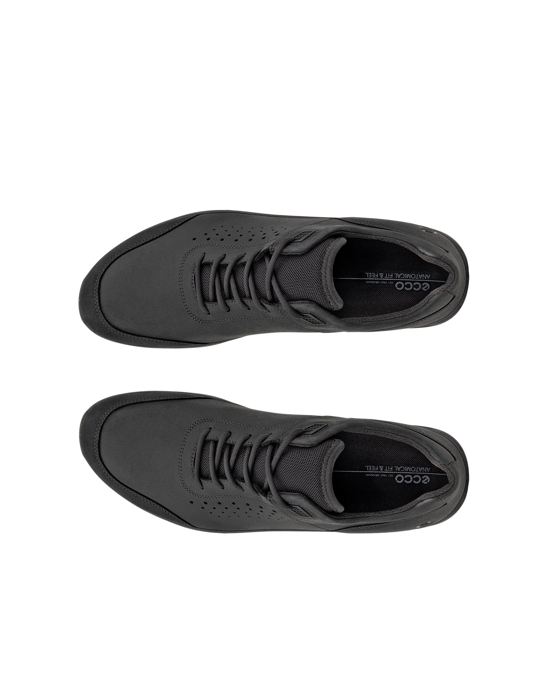 Men's ECCO® Exceed Nubuck Shoe - Black - Top left pair