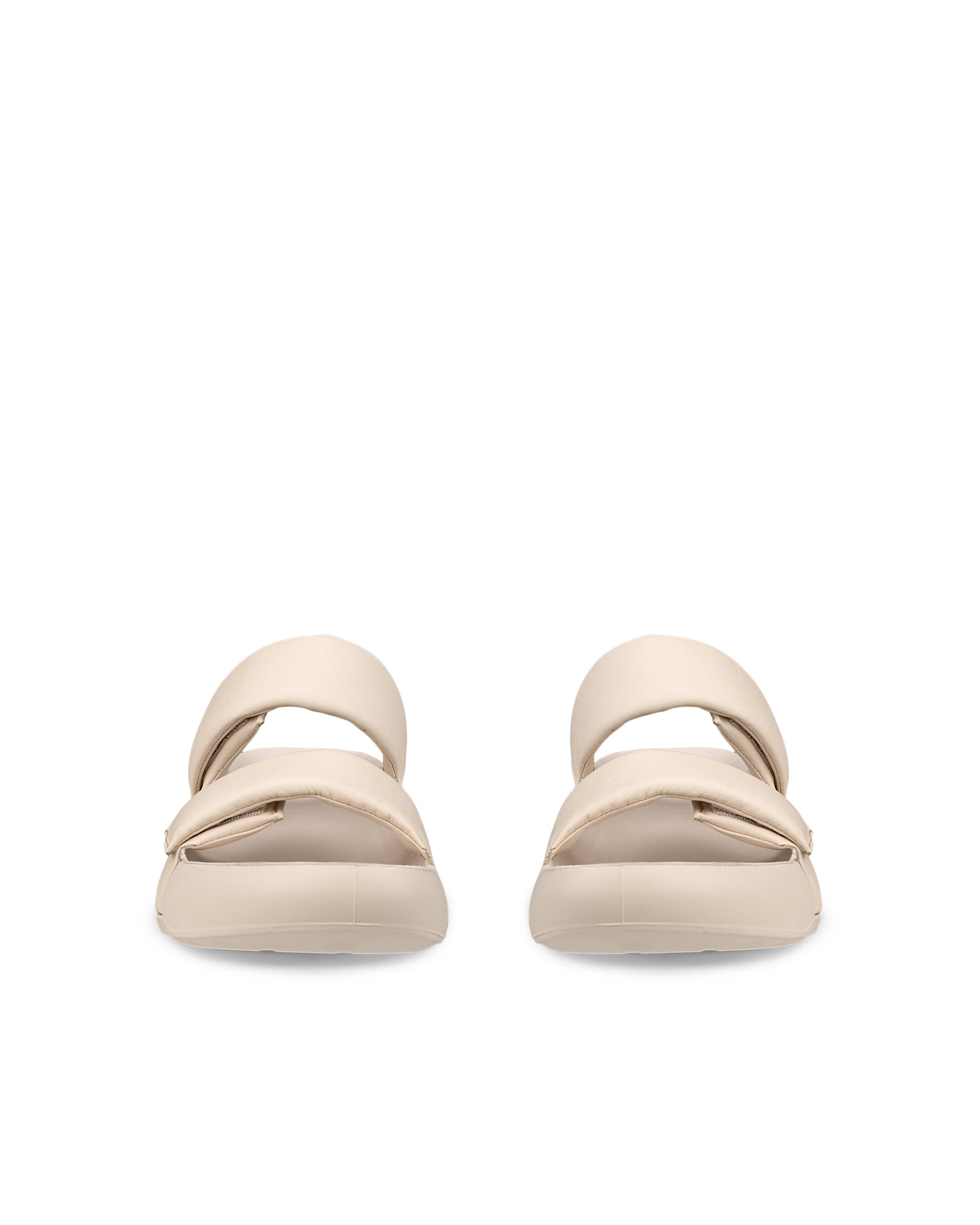 Dámske kožené sandále 2 remienky ECCO® Cozmo PF - Béžová - Front pair