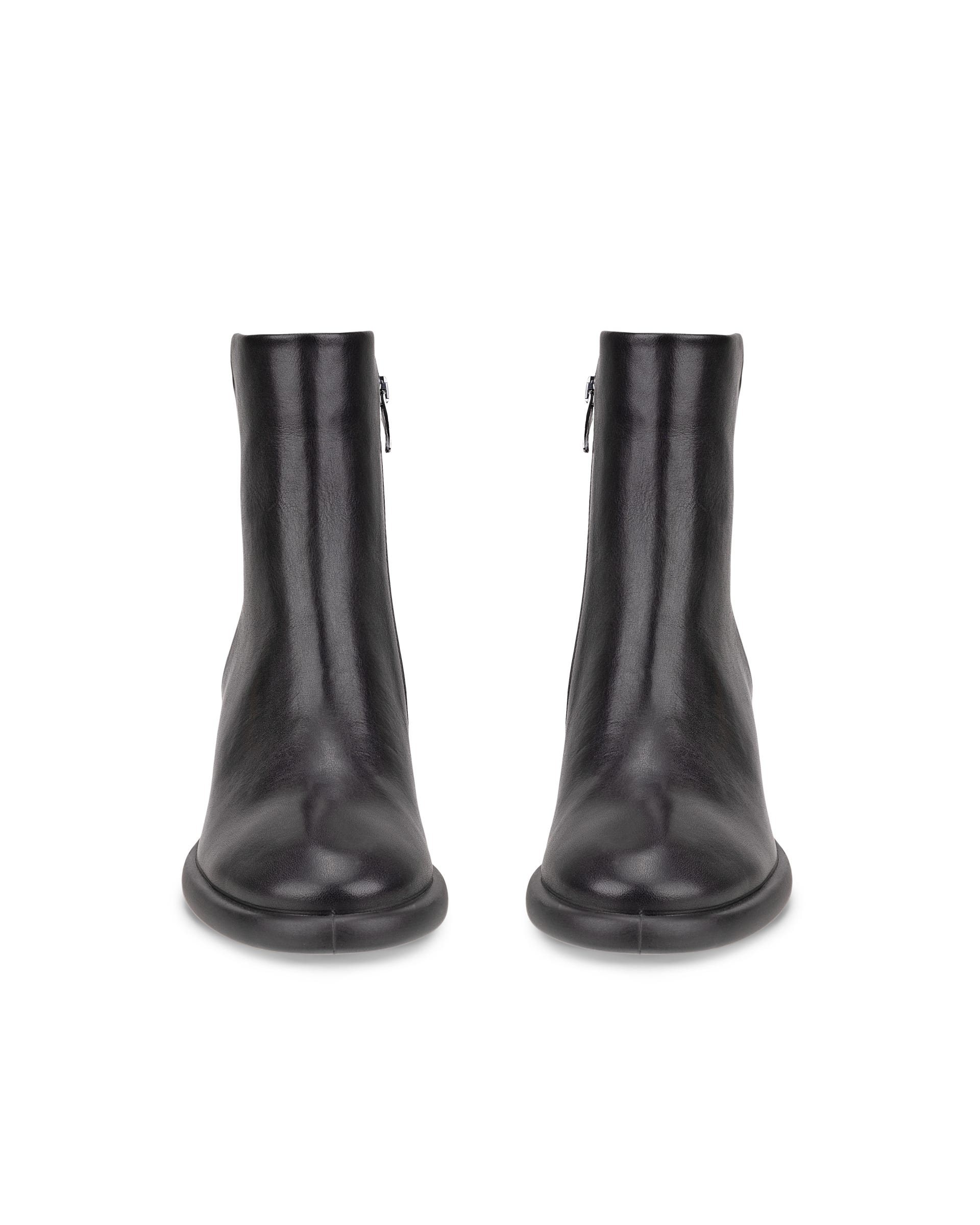 Women's ECCO® Sculpted LX 55 Leather Mid-Cut Boot - Black - Front pair