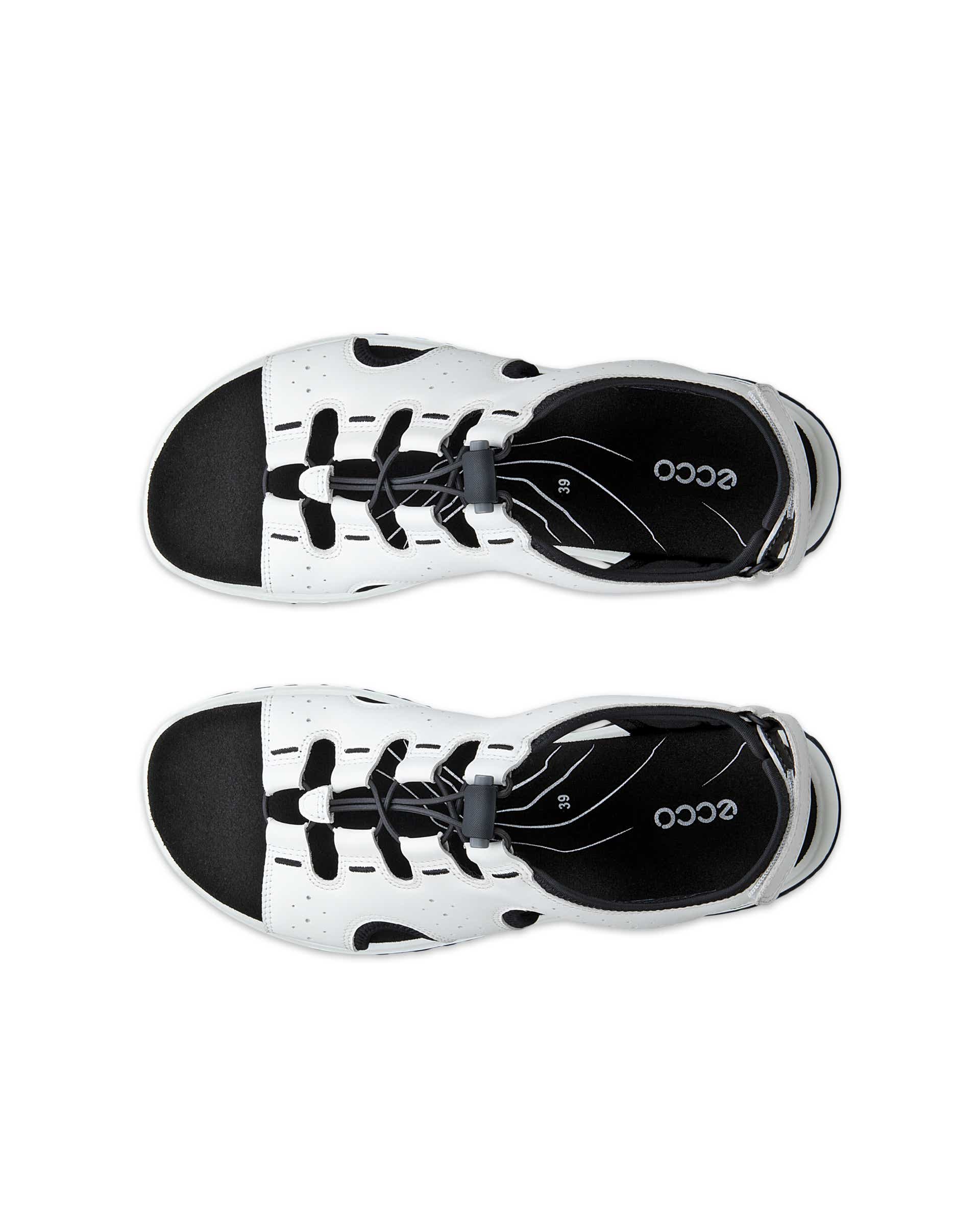 Women's ECCO® Offroad Roam Leather Fisherman Sandal - White - Top left pair