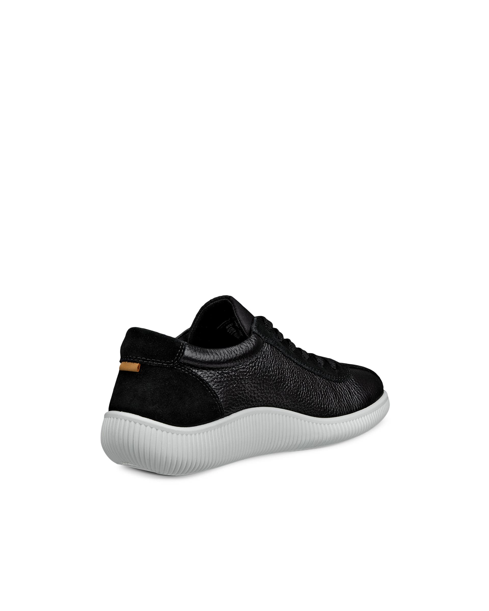ECCO® Soft Zero baskets en cuir pour femme - Noir - Back
