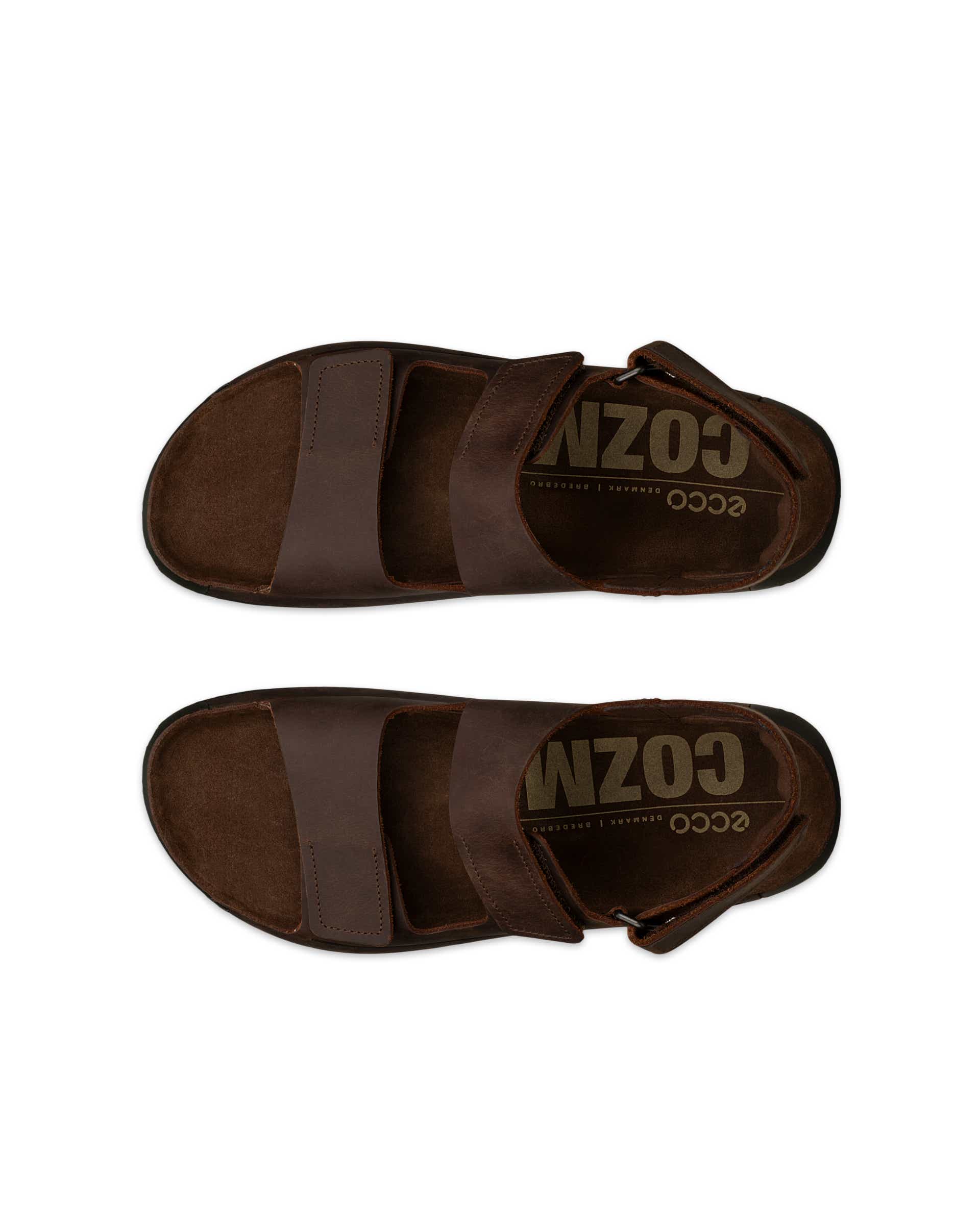 ECCO COZMO M 3-STRAP - Brown - Top left pair
