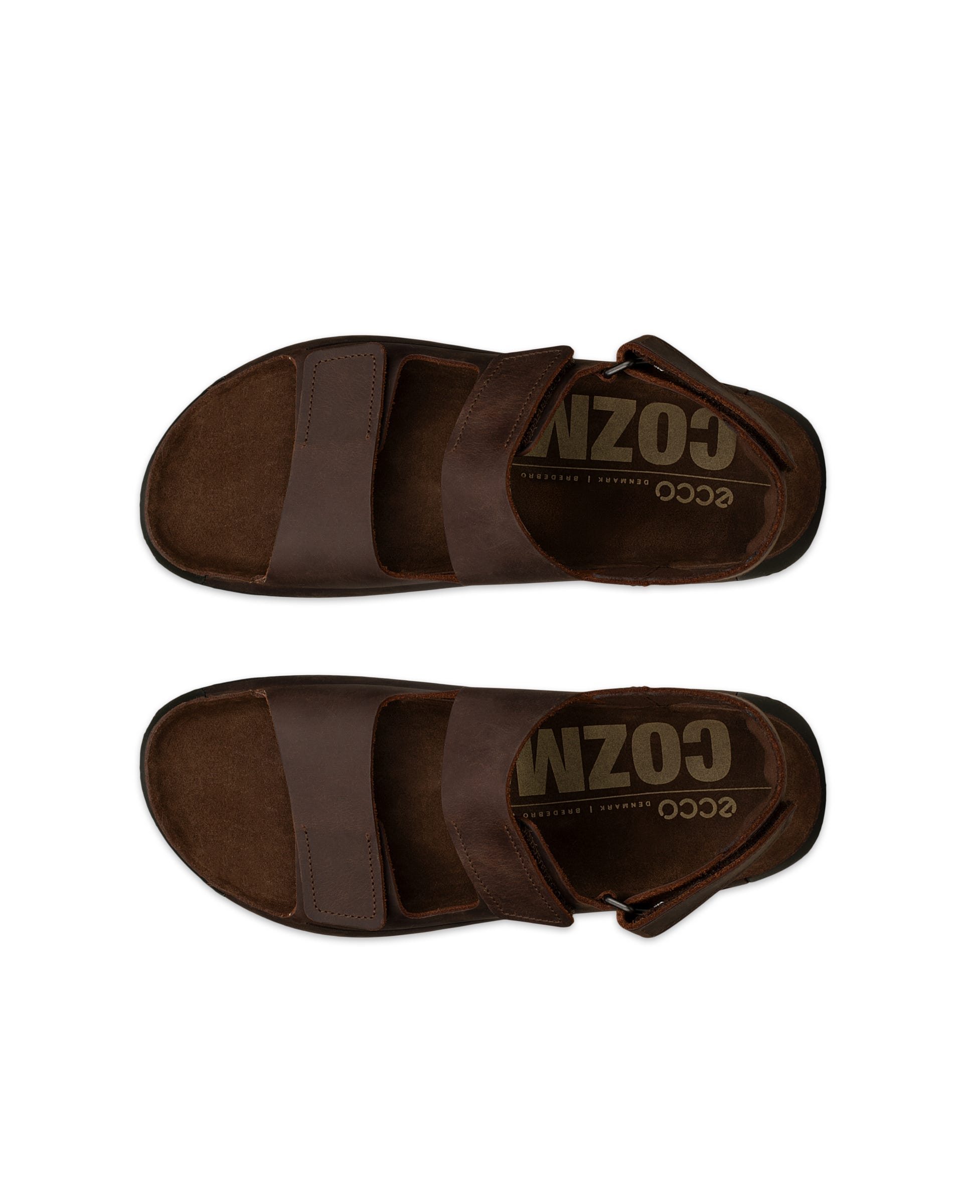 ECCO COZMO M 3-STRAP - Brown - Outside