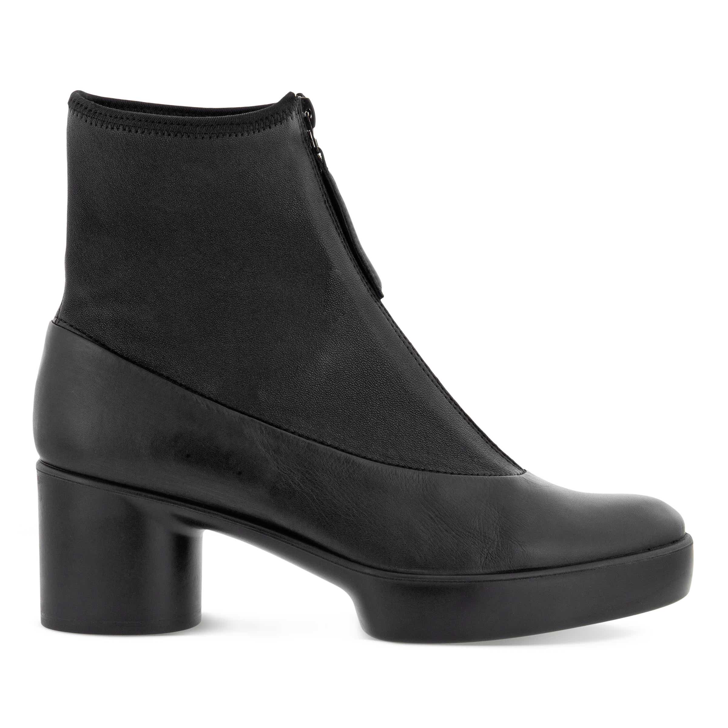 ECCO Shape Sculpted Motion 35 Zipped Ankle Boot - Black - Outside