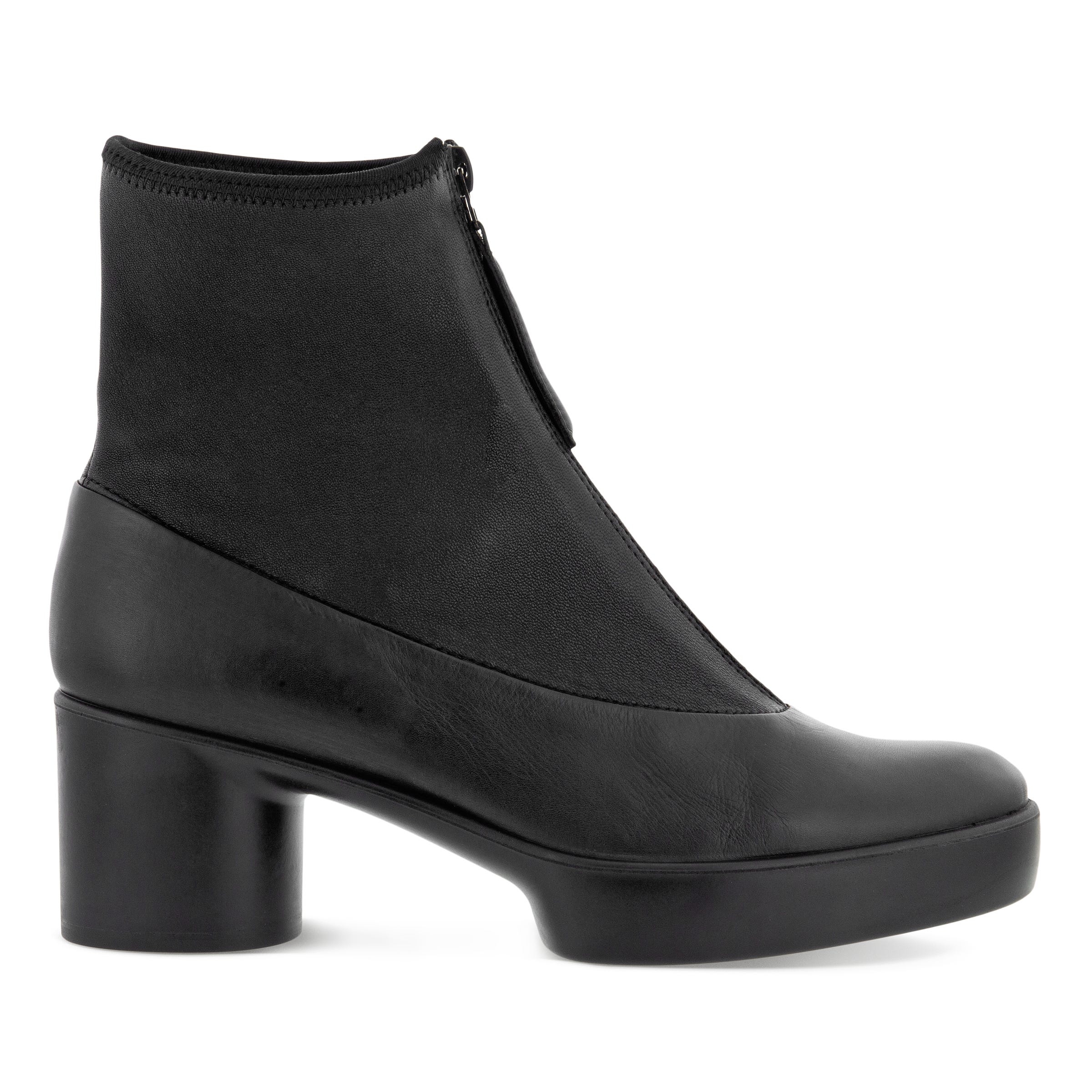 ECCO Shape Sculpted Motion 35 Zipped Ankle Boot - Black - Outside