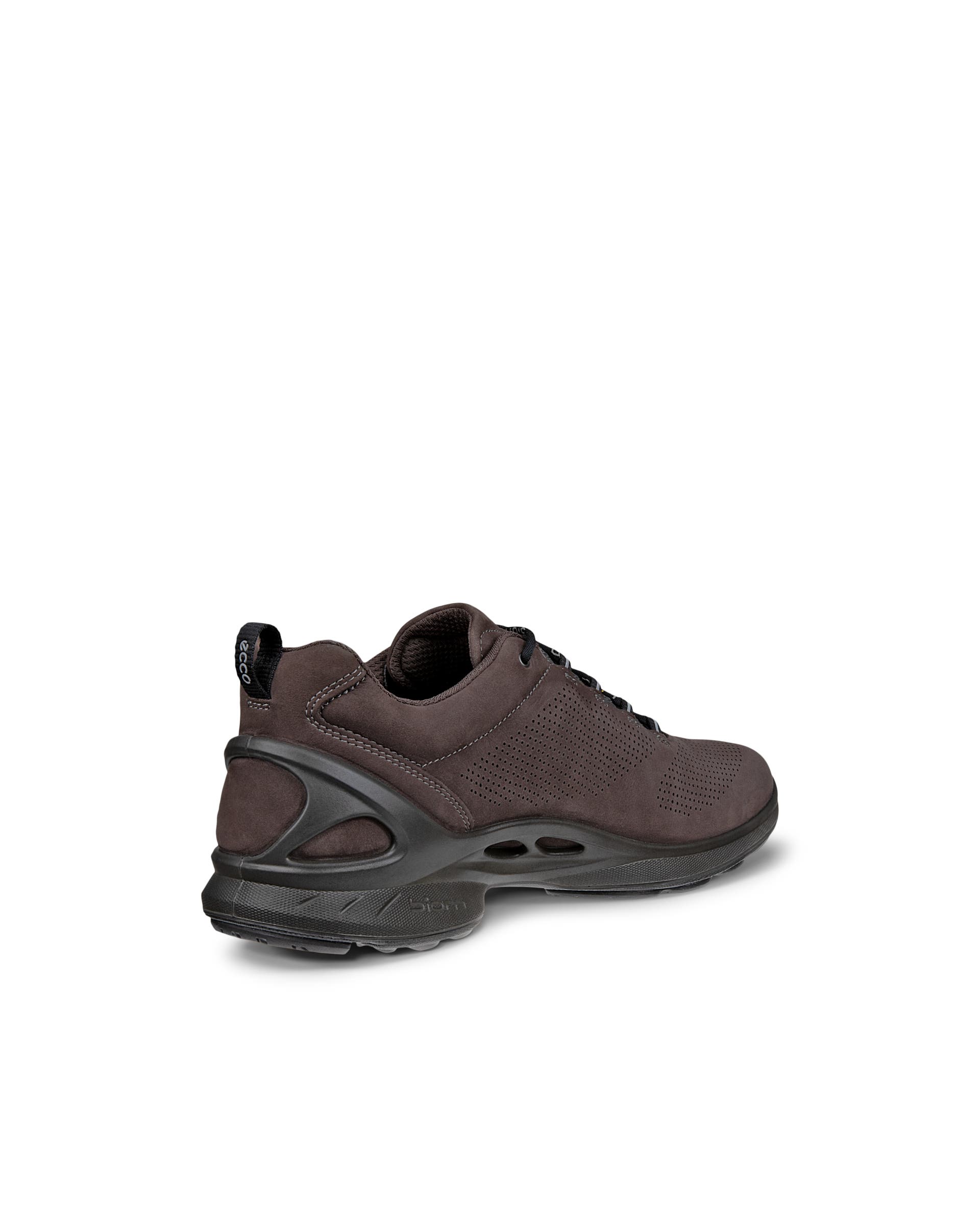 Men's ECCO® BIOM Fjuel Nubuck Outdoor Sneaker - Brown - Back