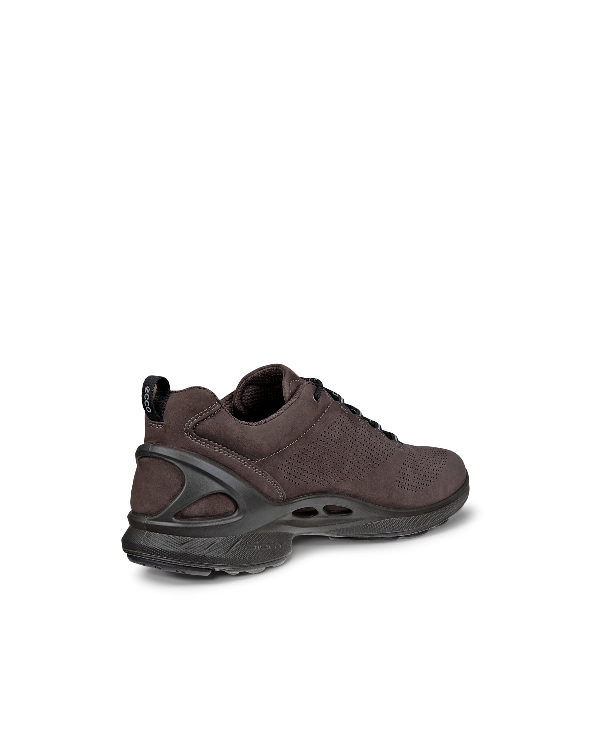 Men's ECCO® BIOM Fjuel Nubuck Outdoor Sneaker - Brown - Back