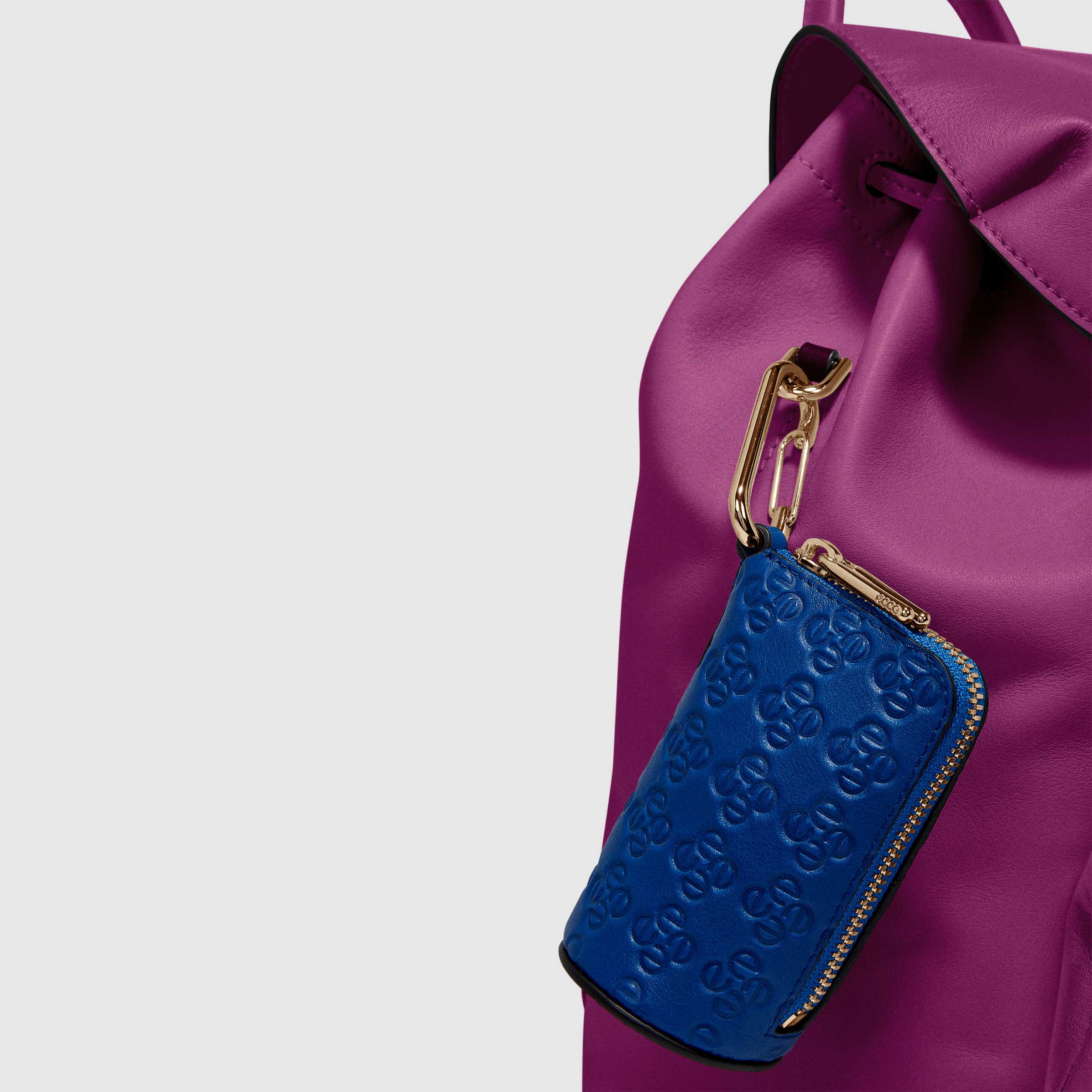 ECCO® Pillow Leather Backpack - Purple - Detail-2