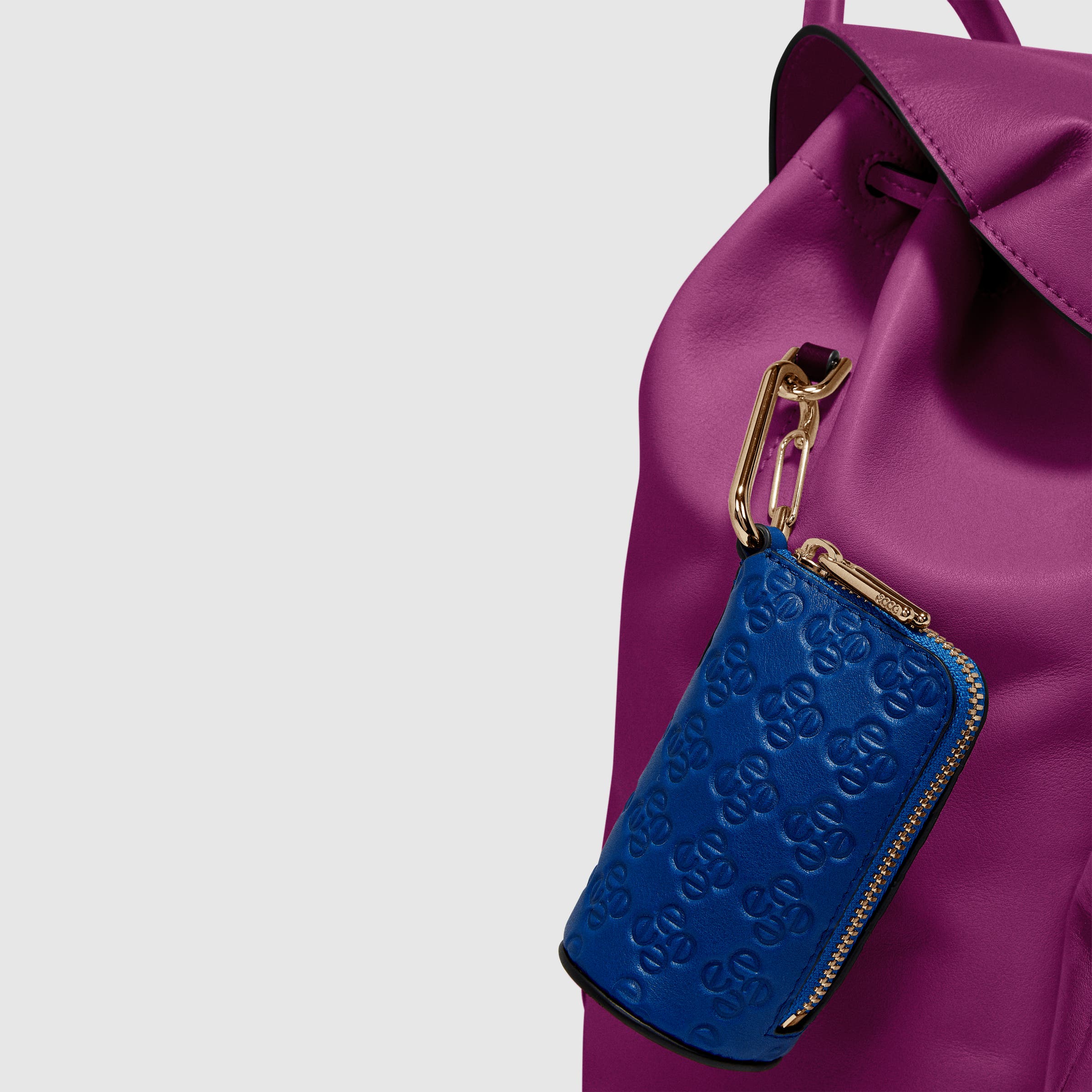 ECCO® Pillow Leather Backpack - Purple - Detail-2