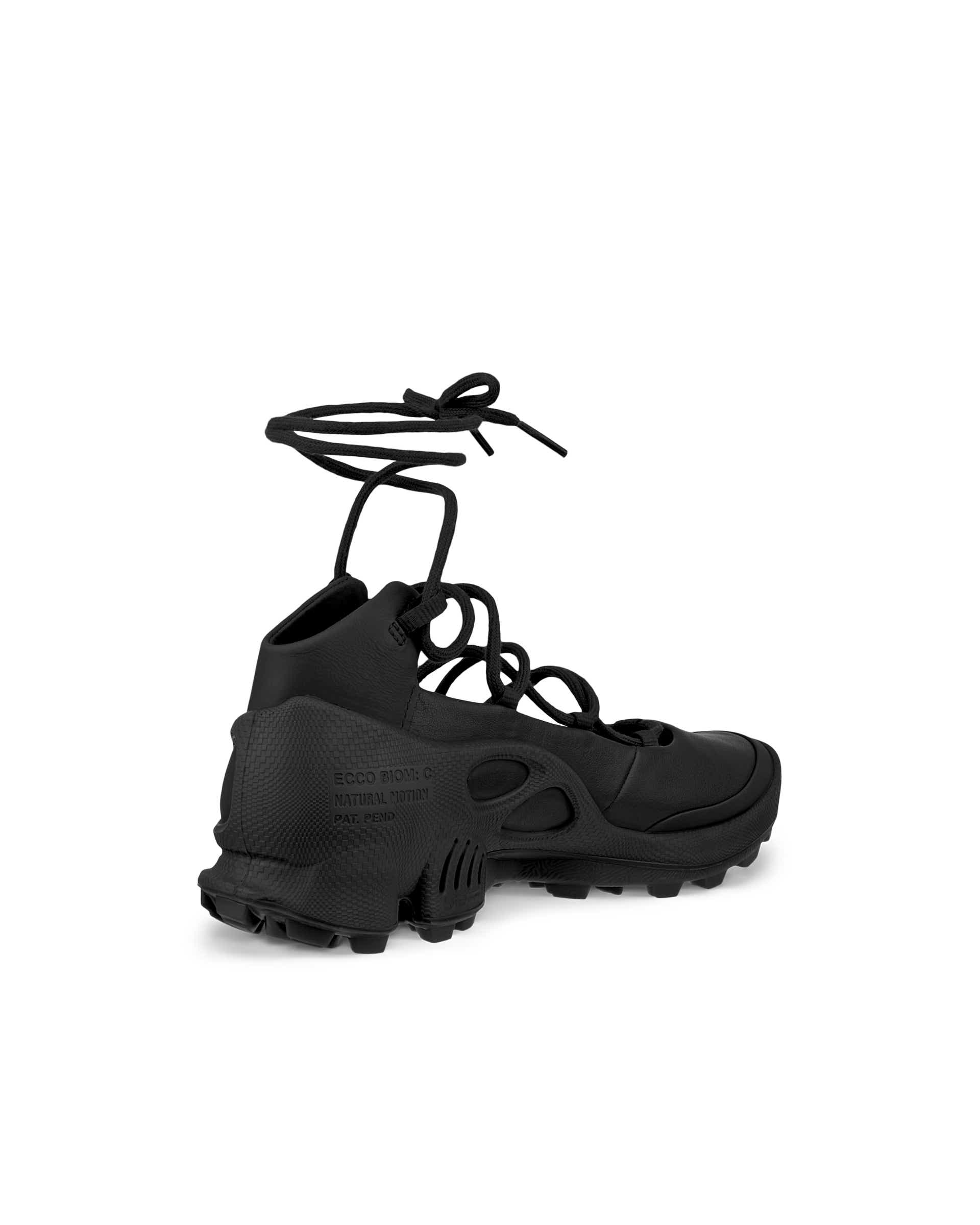 ECCO® Biom C-Trail baskets en cuir pour femme - Noir - Back