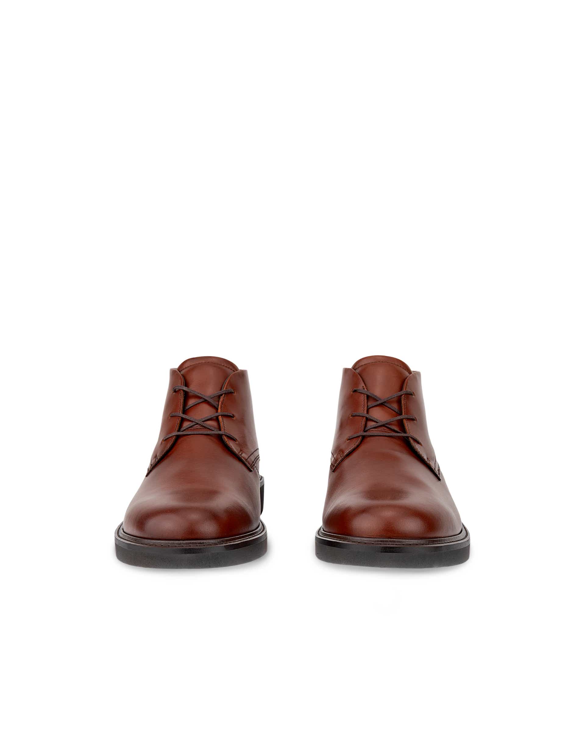 ECCO® Metropole London muške kožne čizme chukka - Smeđa - Front pair
