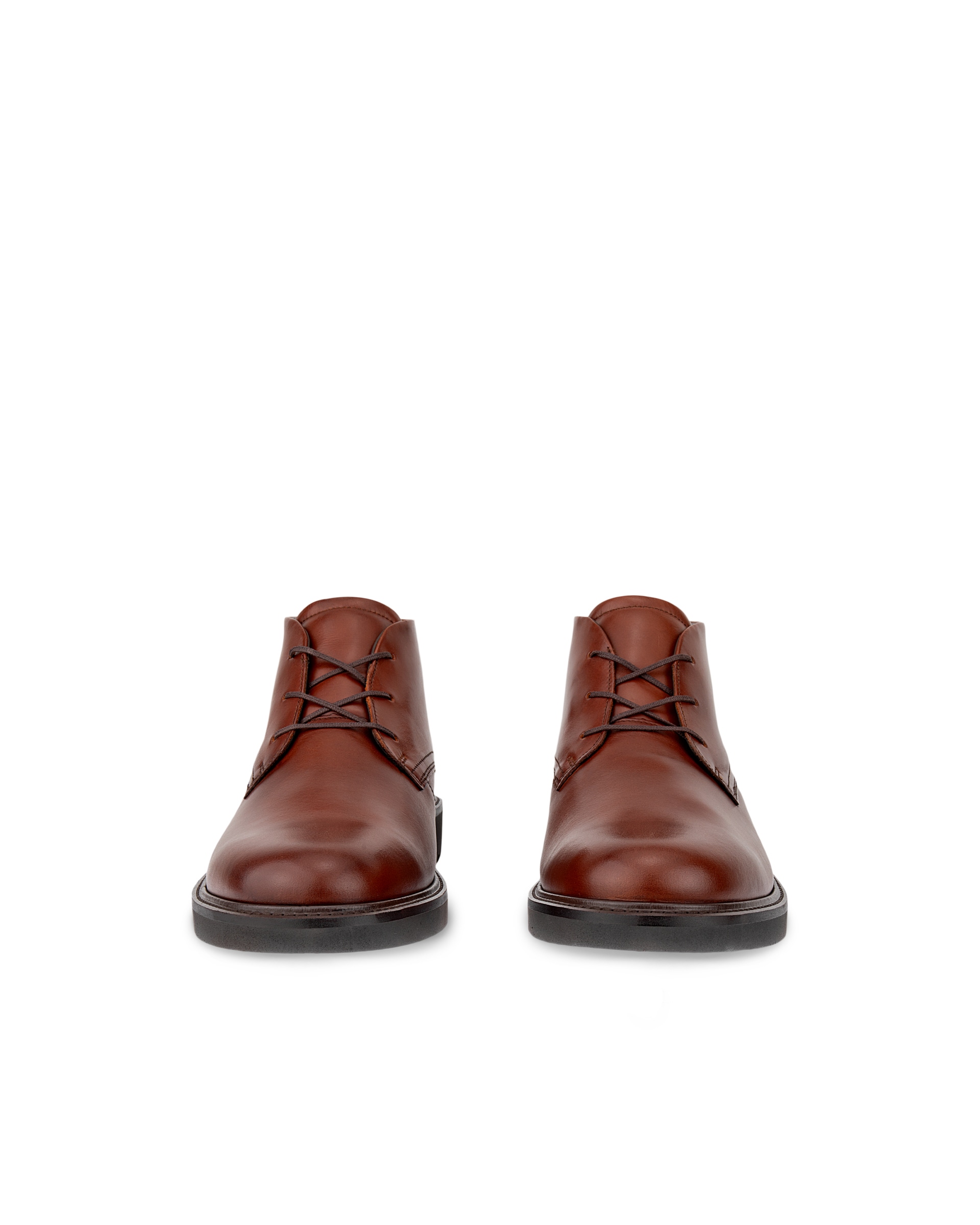 ECCO® Metropole London muške kožne čizme chukka - Smeđa - Front pair