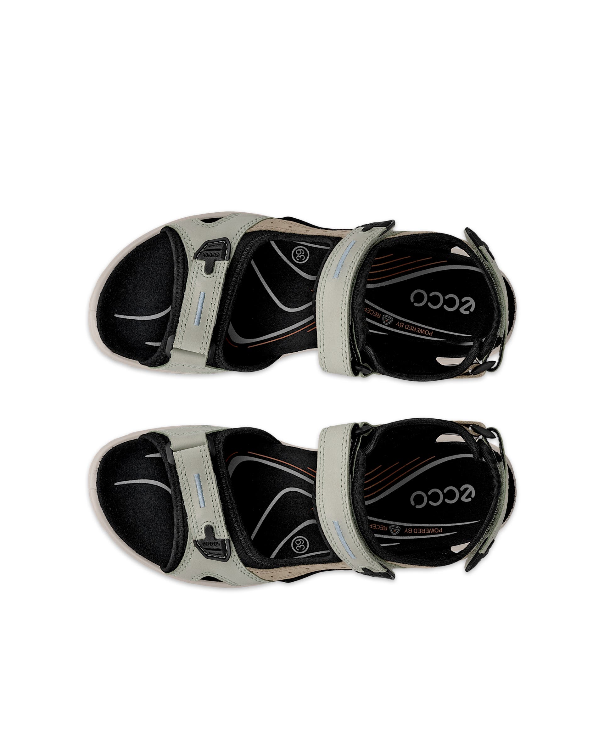 ECCO Women's Offroad Sandals - Green - Top left pair