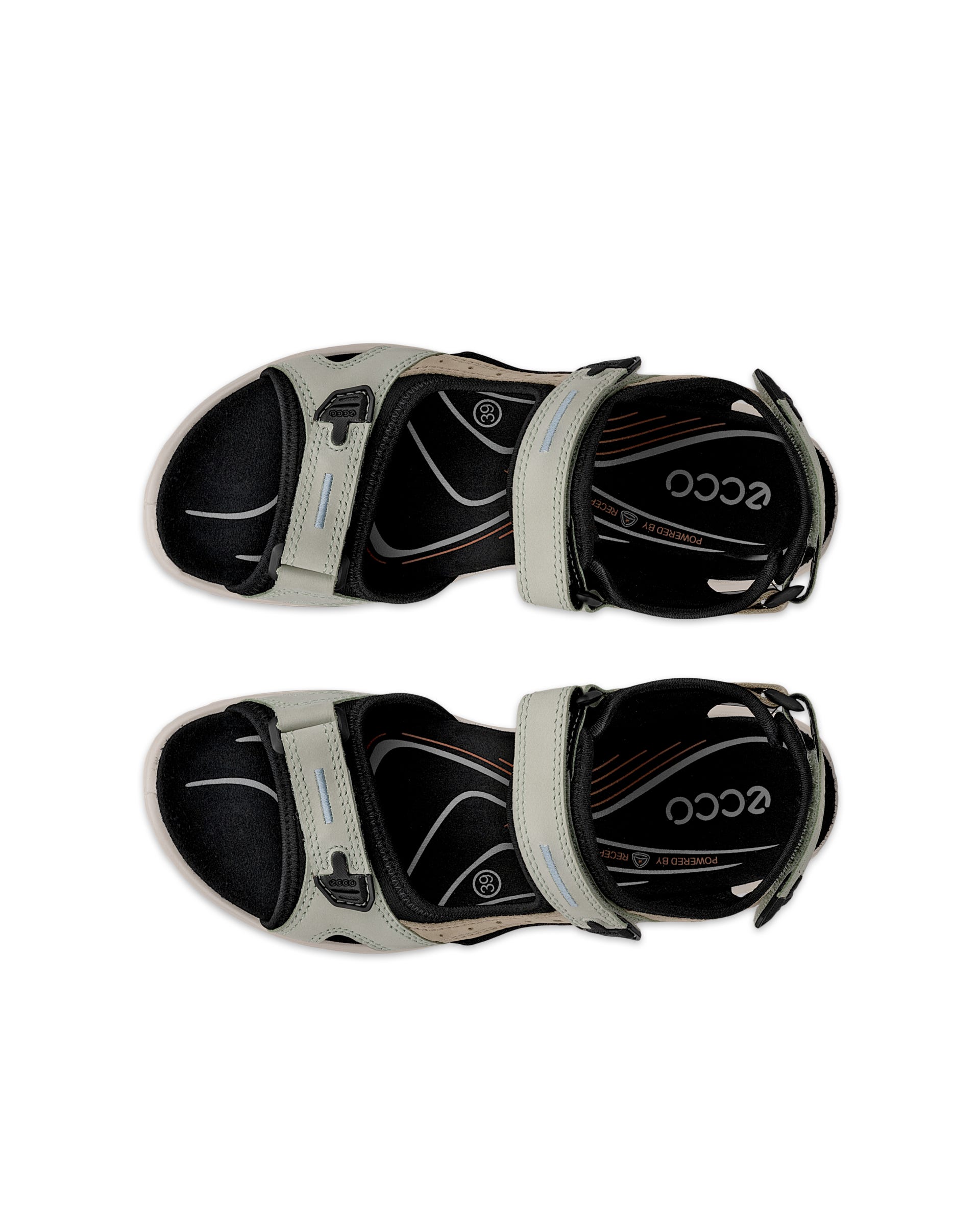 ECCO Women's Offroad Sandals - Green - Top left pair