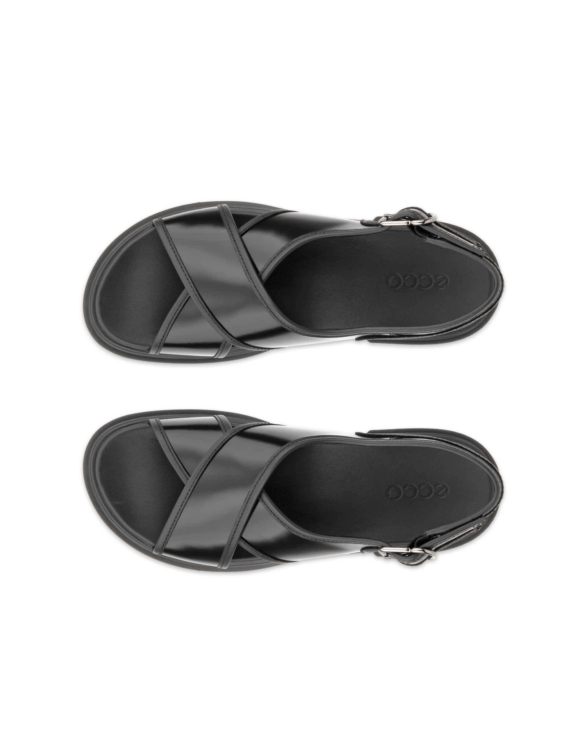 ECCO® METROPOLE SEOUL dames leren sandaal - Zwart - Top left pair