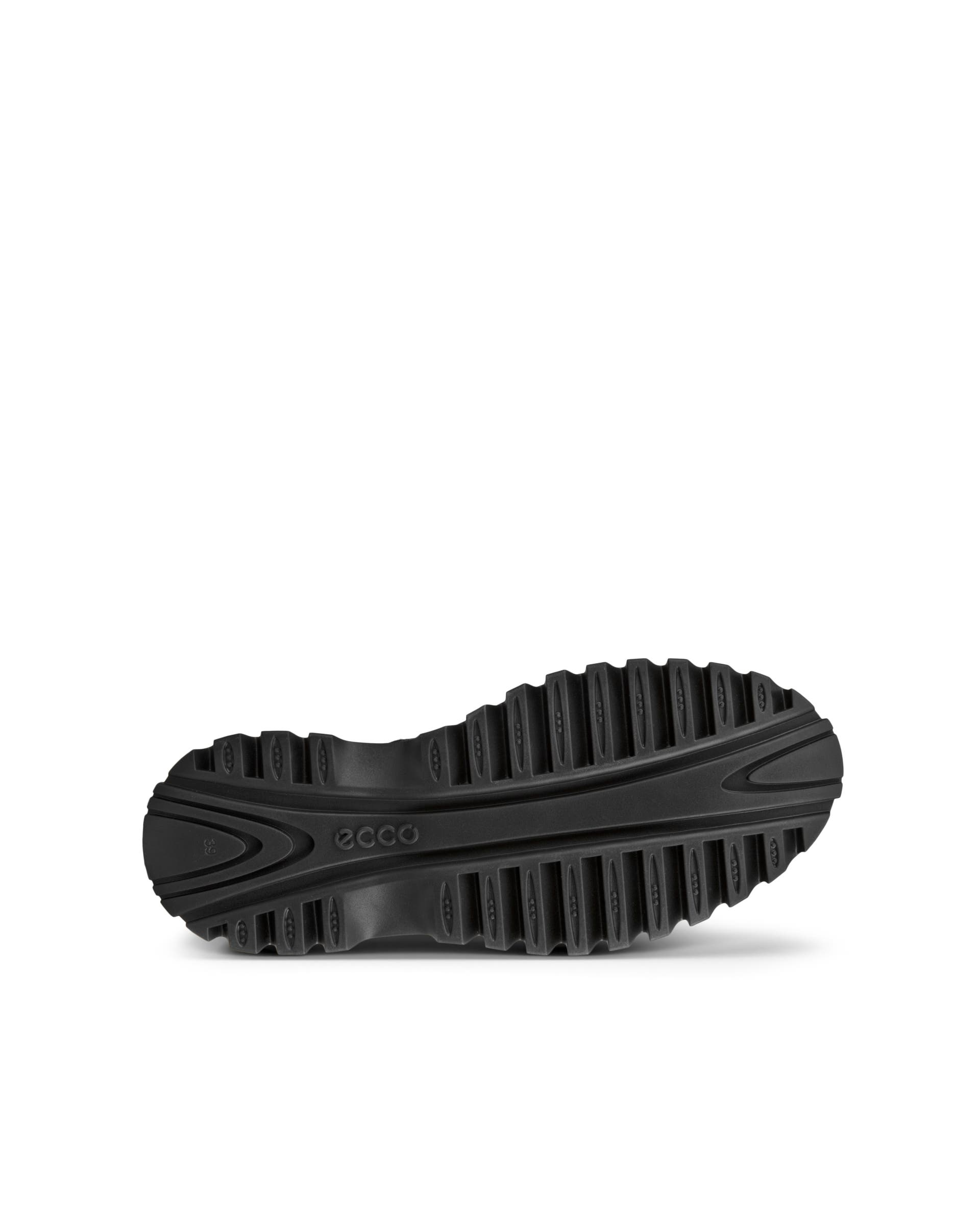 Women's ECCO® Street Ace Rugged Nubuck Gore-Tex High-Top Sneaker - Black - Sole