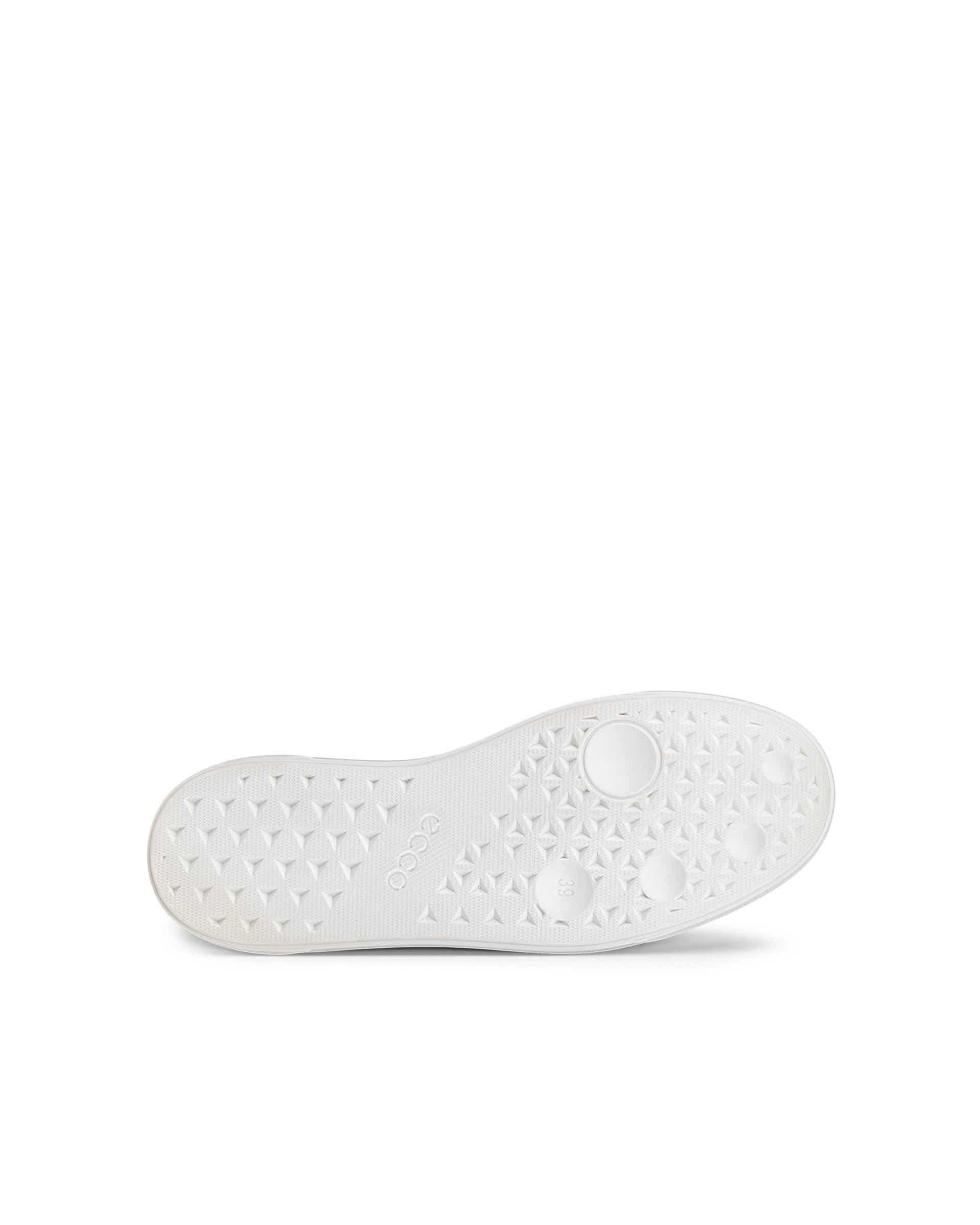 Women's ECCO® Street Platform Leather Sneaker - White - Sole