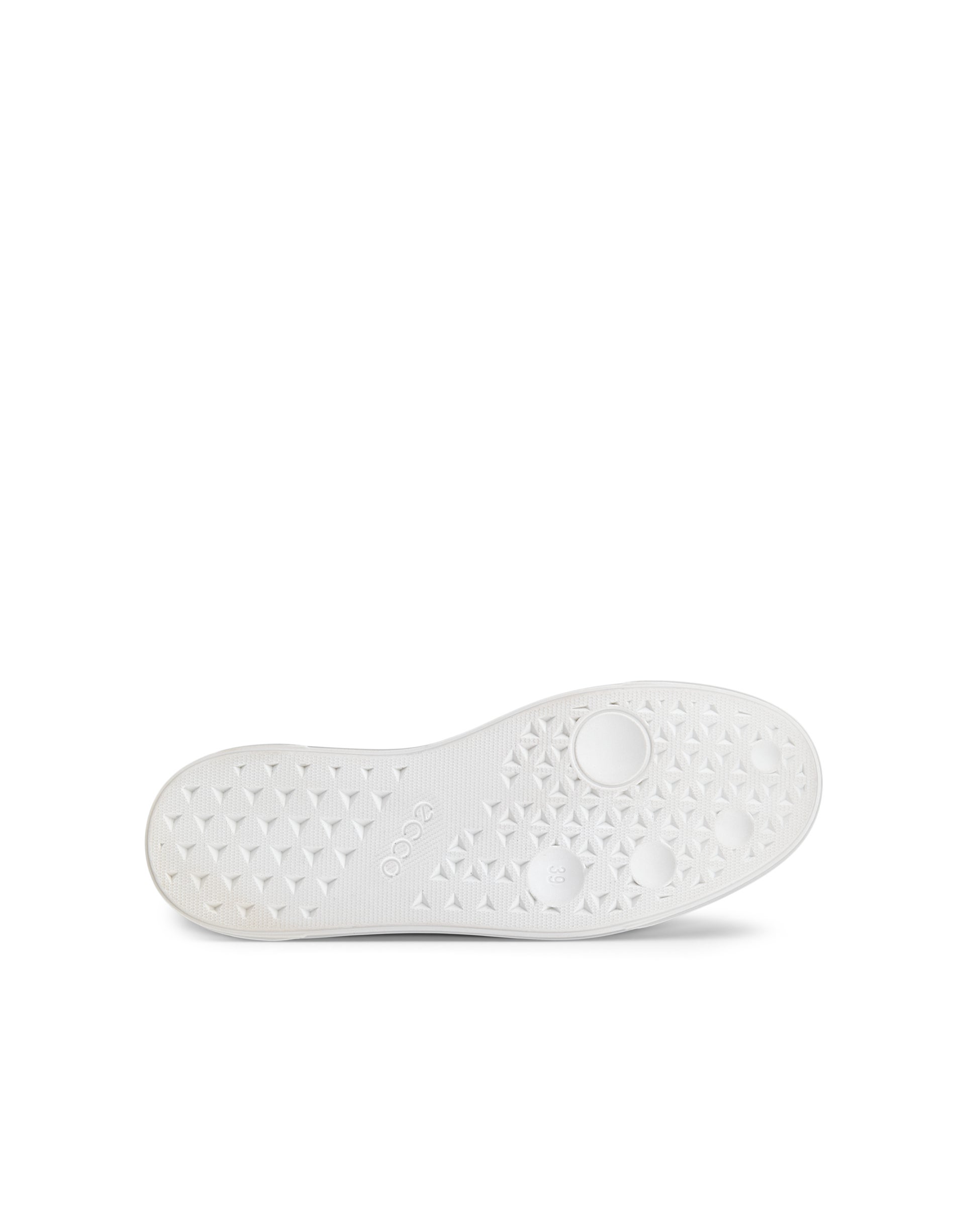 Women's ECCO® Street Platform Leather Sneaker - White - Sole