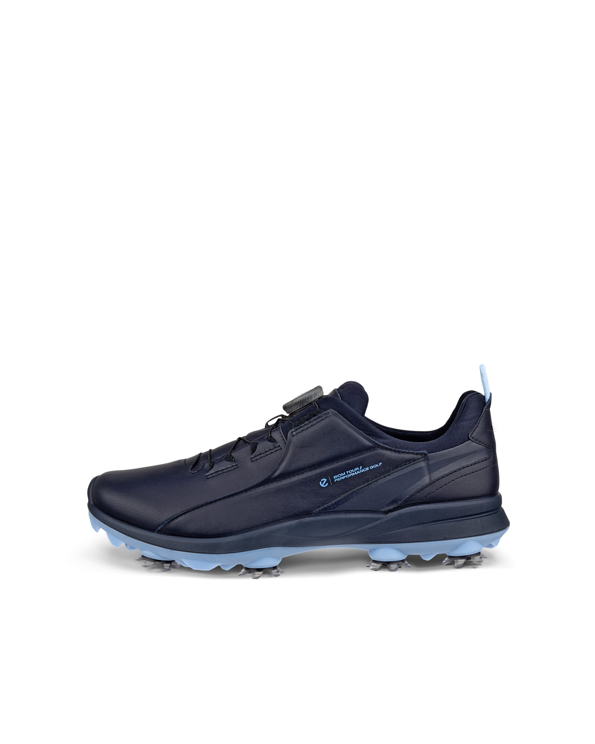 Sapatos golfe impermeáveis couro mulher ECCO® GOLF BIOM TOUR - Azul - Outside