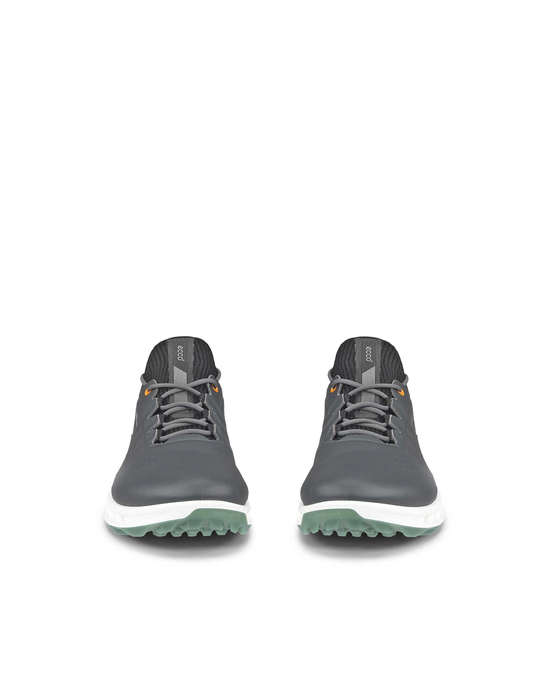 Men's ECCO® Golf Biom C4 Leather Gore-Tex Shoe - Grey - Front pair