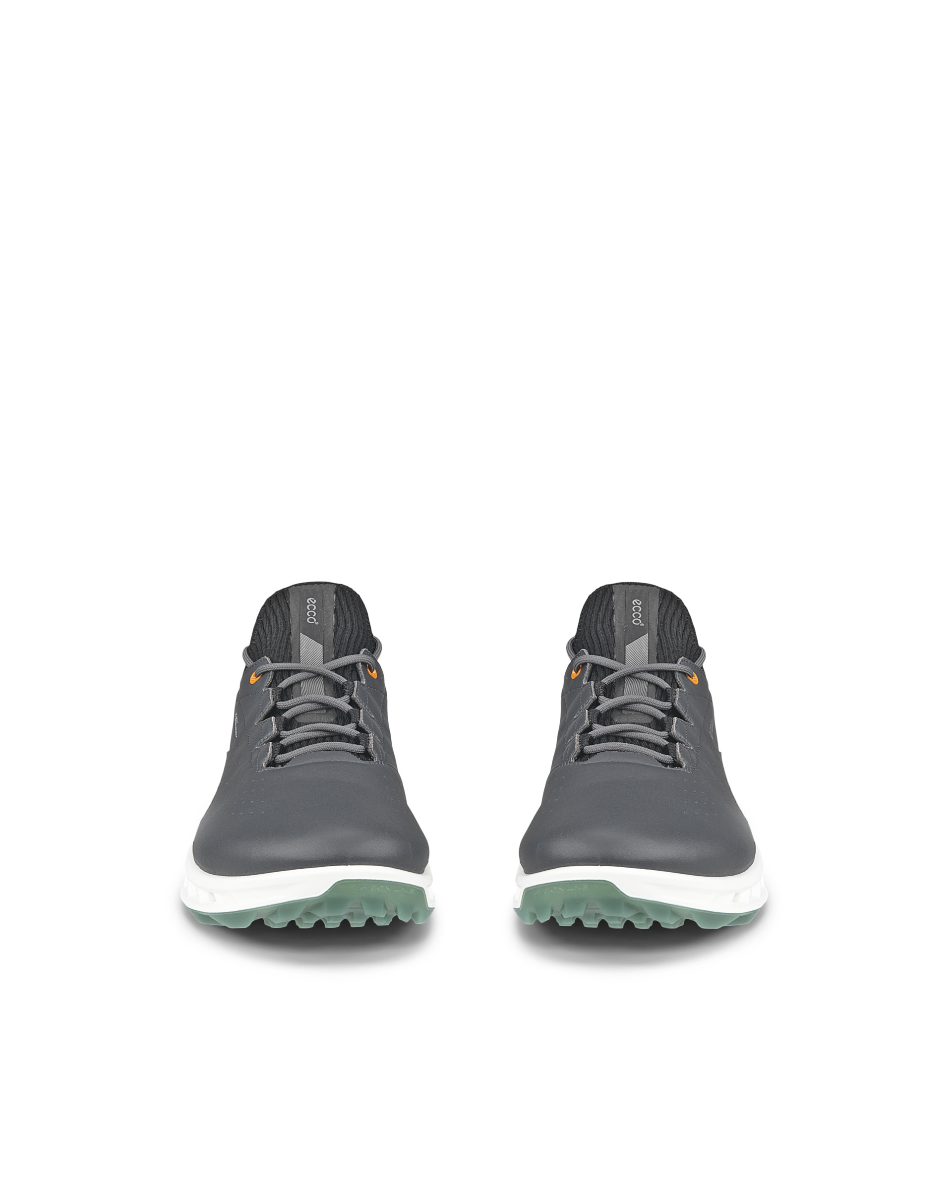 Men's ECCO® Golf Biom C4 Leather Gore-Tex Shoe - Grey - Front pair